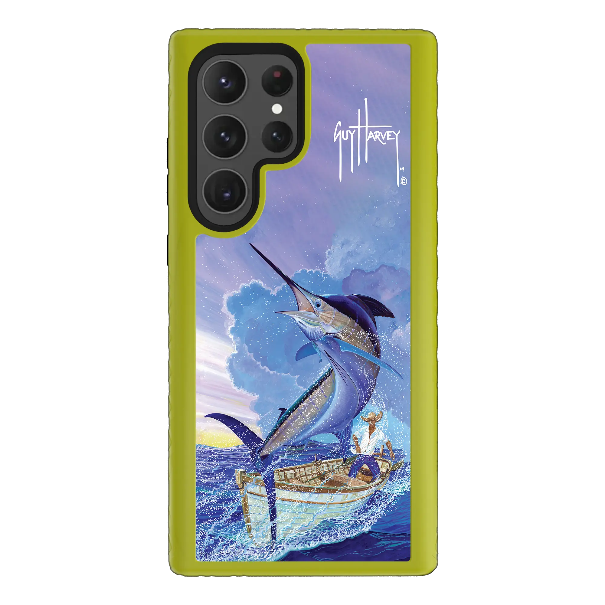 Guy Harvey Fortitude Series for Samsung Galaxy S23 Ultra - El Viejo - Custom Case - ElectricLime - cellhelmet