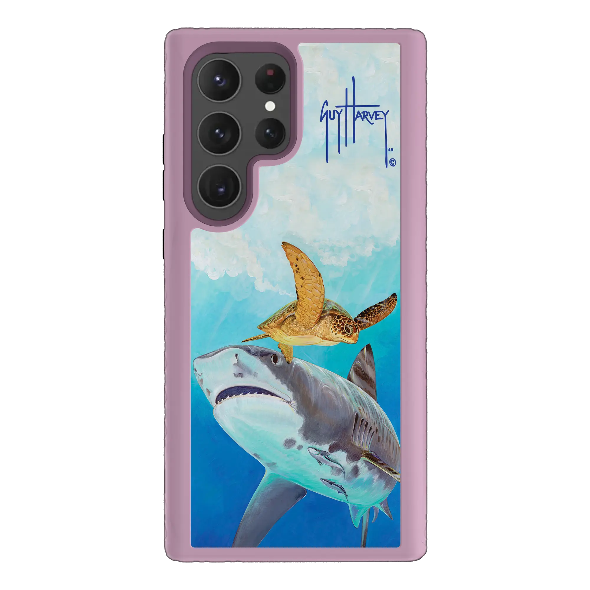 Guy Harvey Fortitude Series for Samsung Galaxy S23 Ultra - Eye of the Tiger - Custom Case - LilacBlossomPurple - cellhelmet