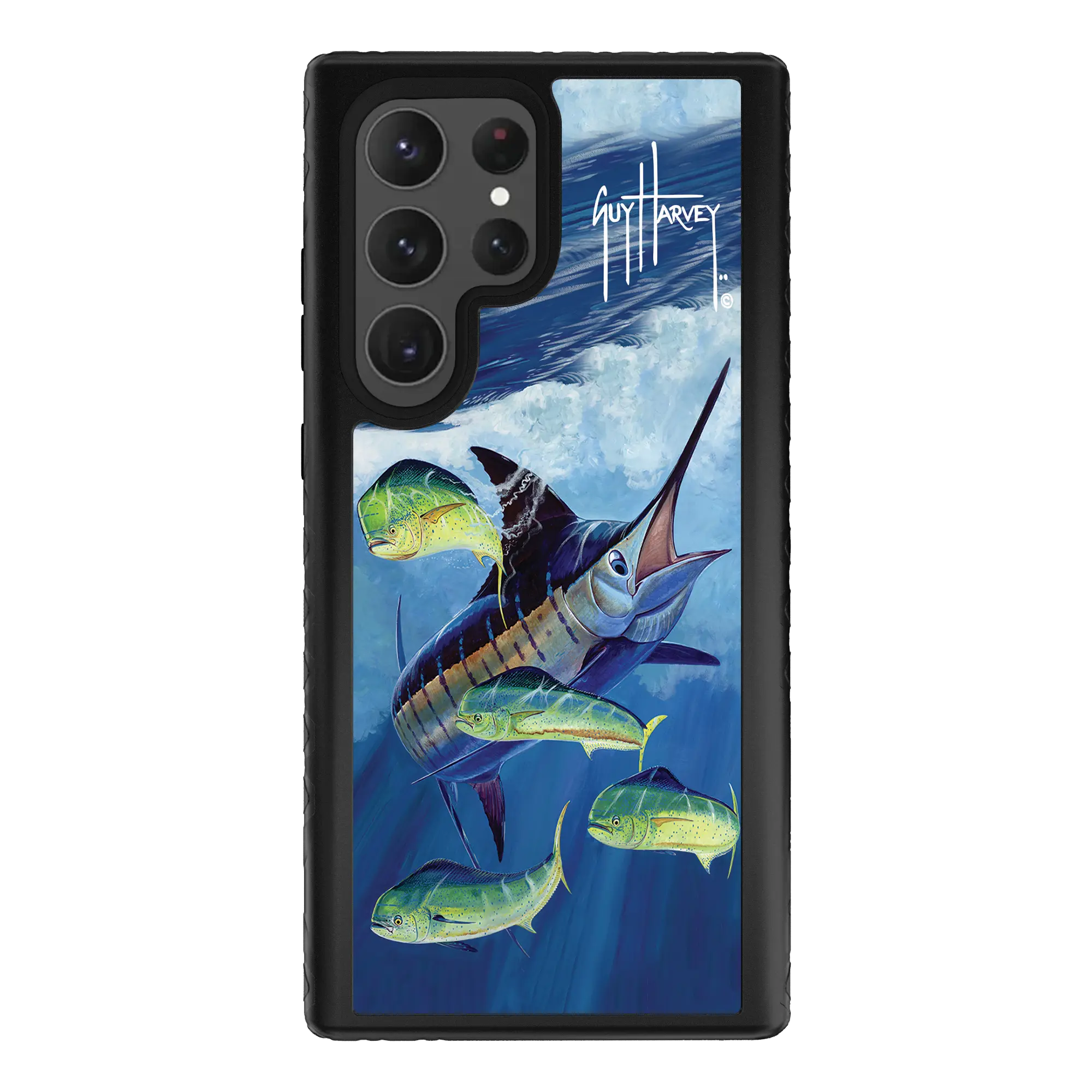 Guy Harvey Fortitude Series for Samsung Galaxy S23 Ultra - Four Play - Custom Case - OnyxBlack - cellhelmet