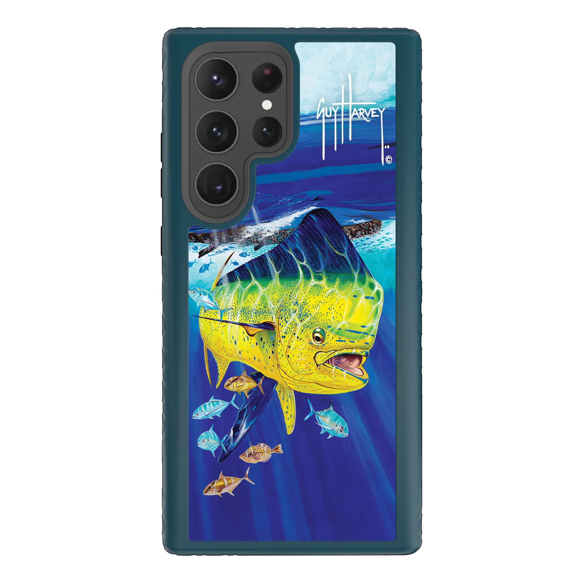 Guy Harvey Fortitude Series for Samsung Galaxy S23 Ultra - Golden Prize - Custom Case - DeepSeaBlue - cellhelmet