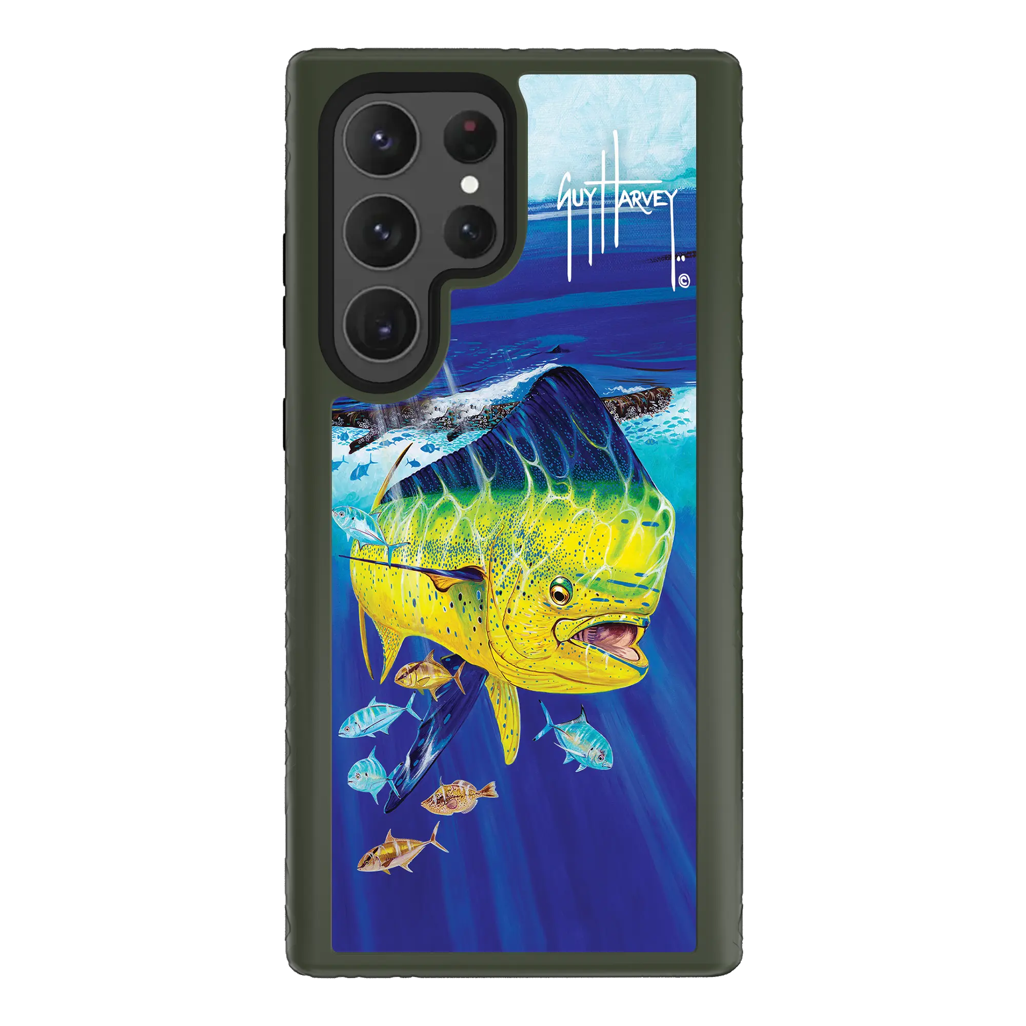 Guy Harvey Fortitude Series for Samsung Galaxy S23 Ultra - Golden Prize - Custom Case - OliveDrabGreen - cellhelmet