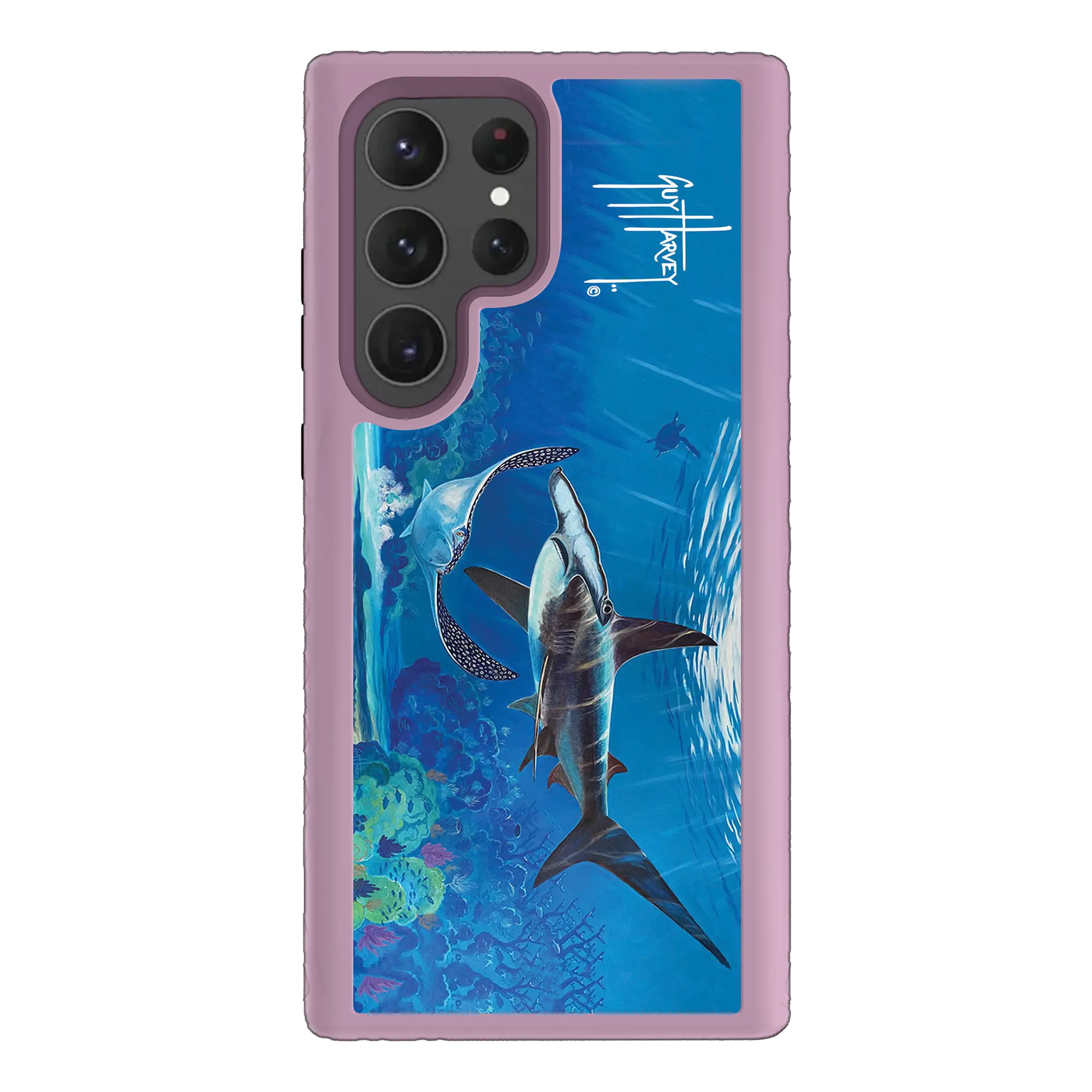 Guy Harvey Fortitude Series for Samsung Galaxy S23 Ultra - Hammer Down - Custom Case - LilacBlossomPurple - cellhelmet