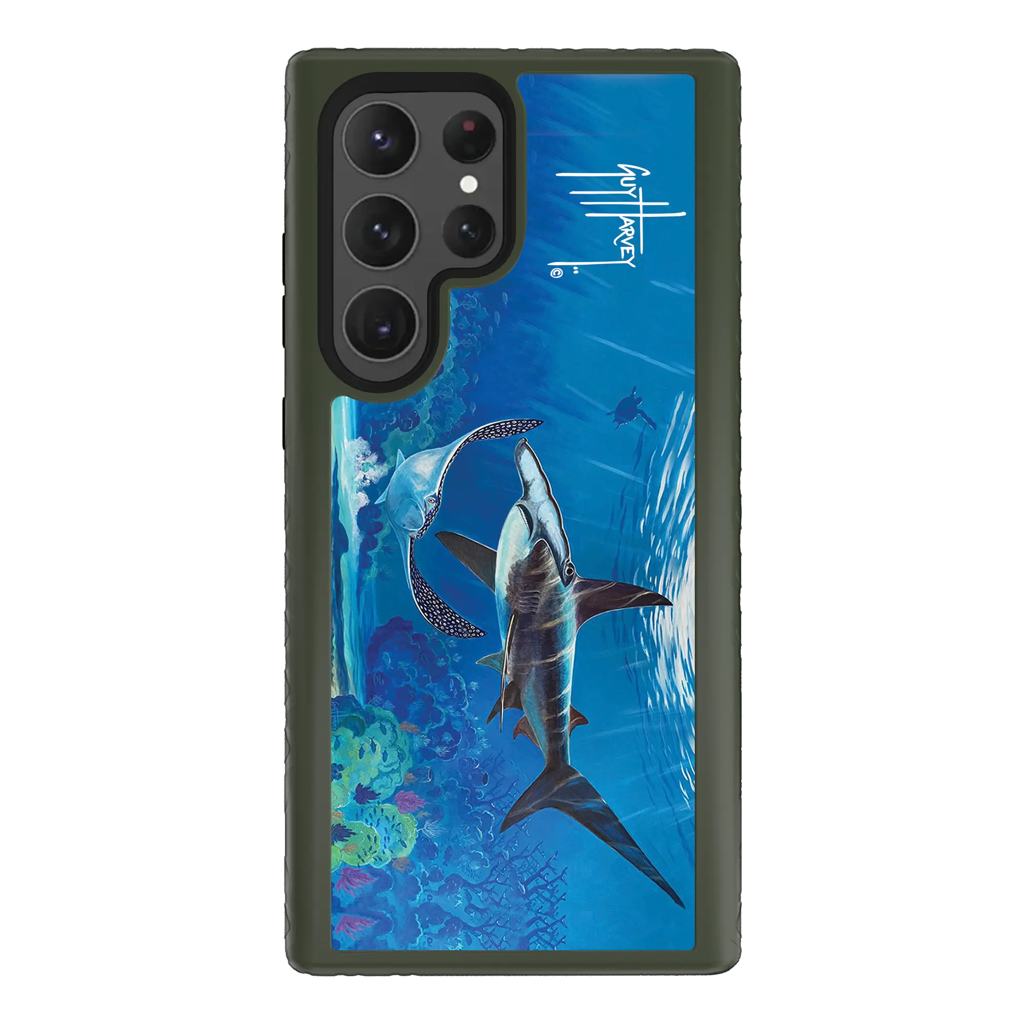 Guy Harvey Fortitude Series for Samsung Galaxy S23 Ultra - Hammer Down - Custom Case - OliveDrabGreen - cellhelmet