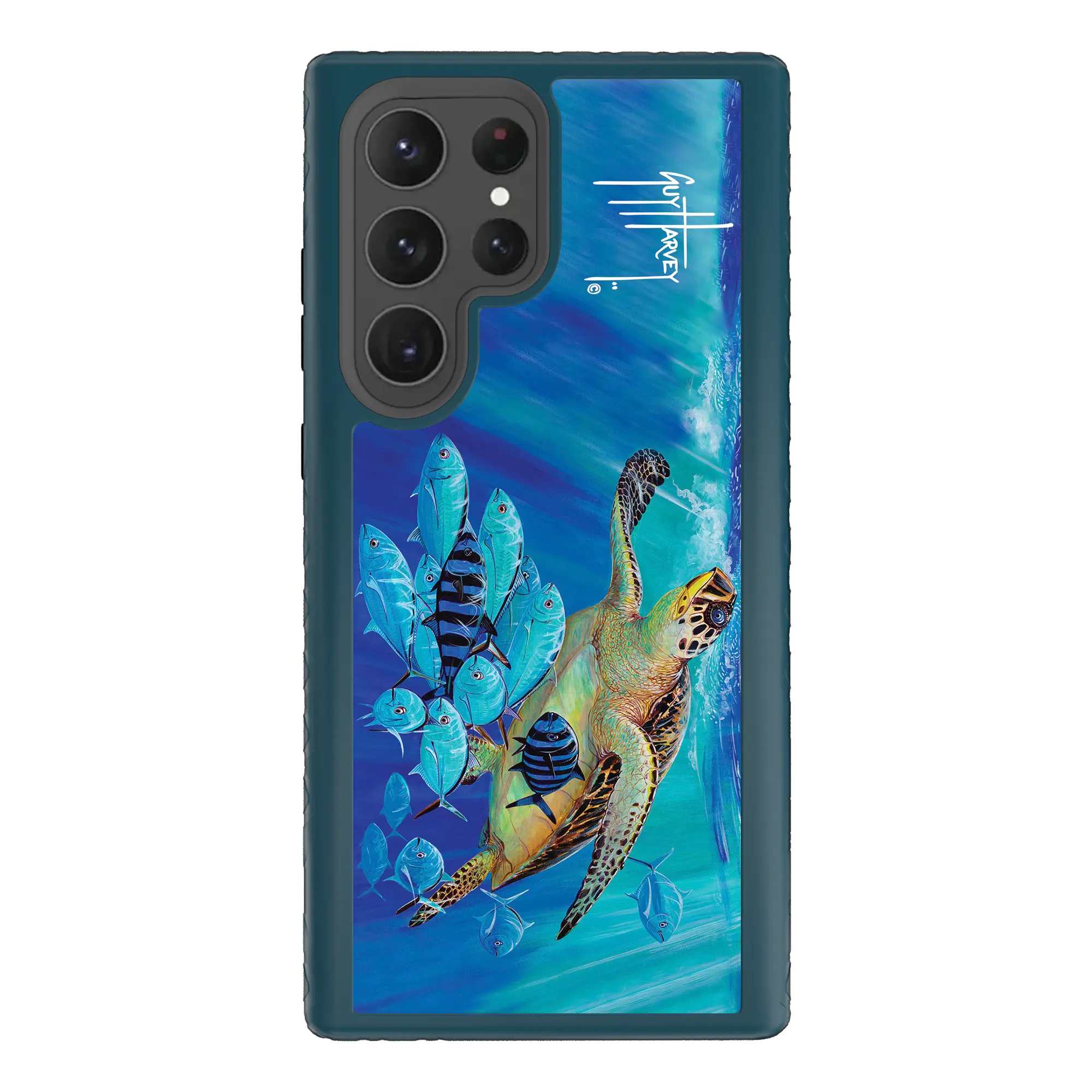 Guy Harvey Fortitude Series for Samsung Galaxy S23 Ultra - Hawksbill Caravan - Custom Case - DeepSeaBlue - cellhelmet