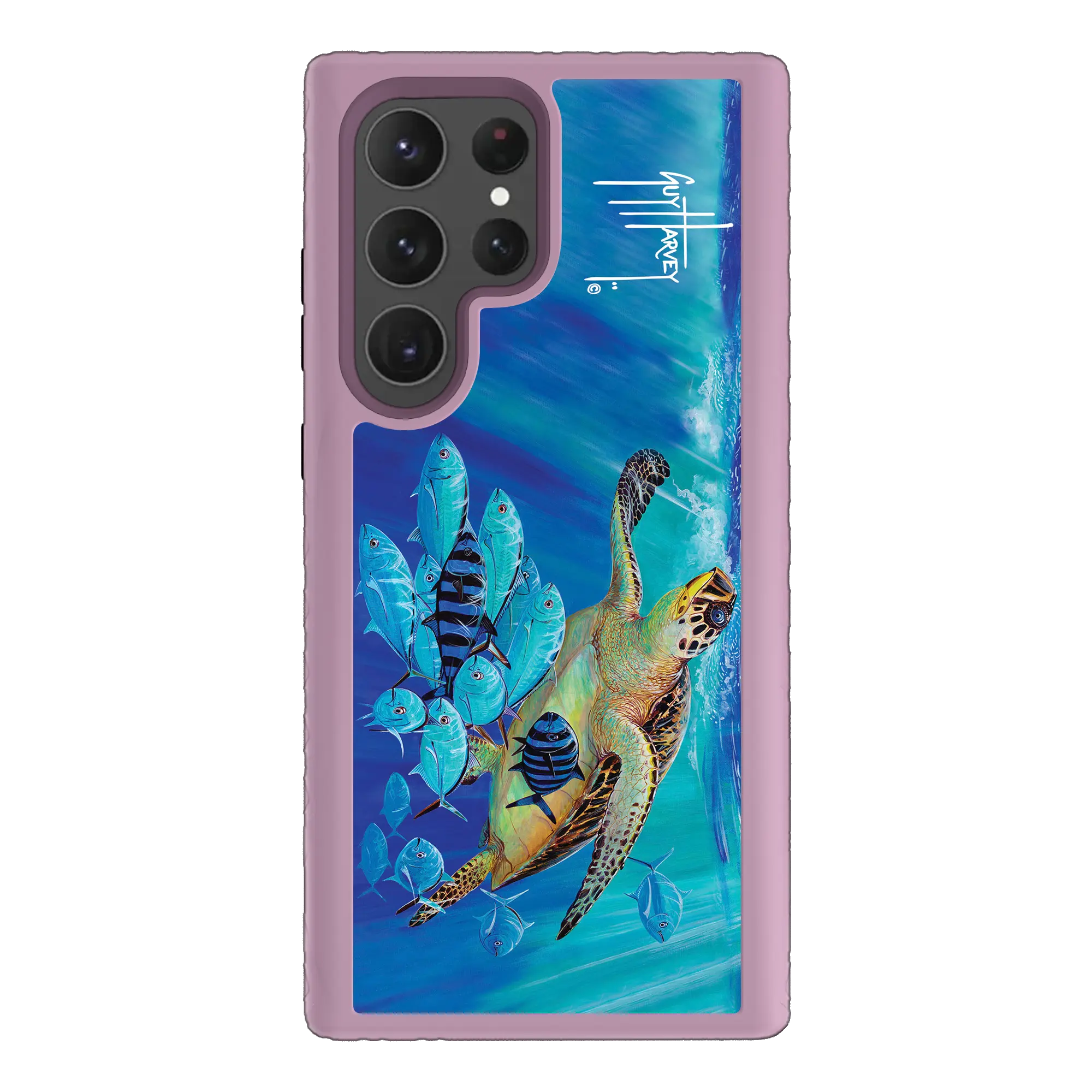 Guy Harvey Fortitude Series for Samsung Galaxy S23 Ultra - Hawksbill Caravan - Custom Case - LilacBlossomPurple - cellhelmet