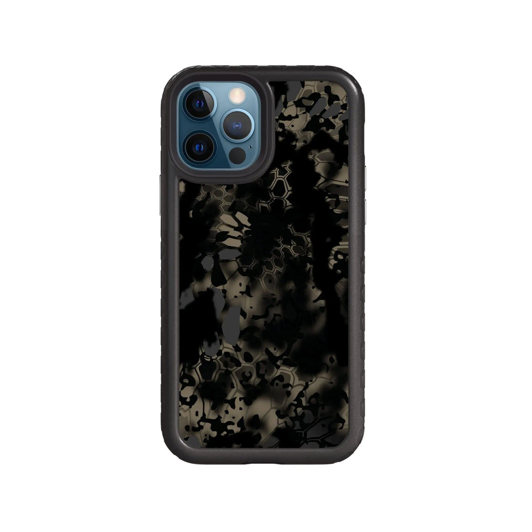 Kryptek Fortitude for Apple iPhone 12 / 12 Pro - Custom Case - OnyxBlackOBSKURANOX - cellhelmet