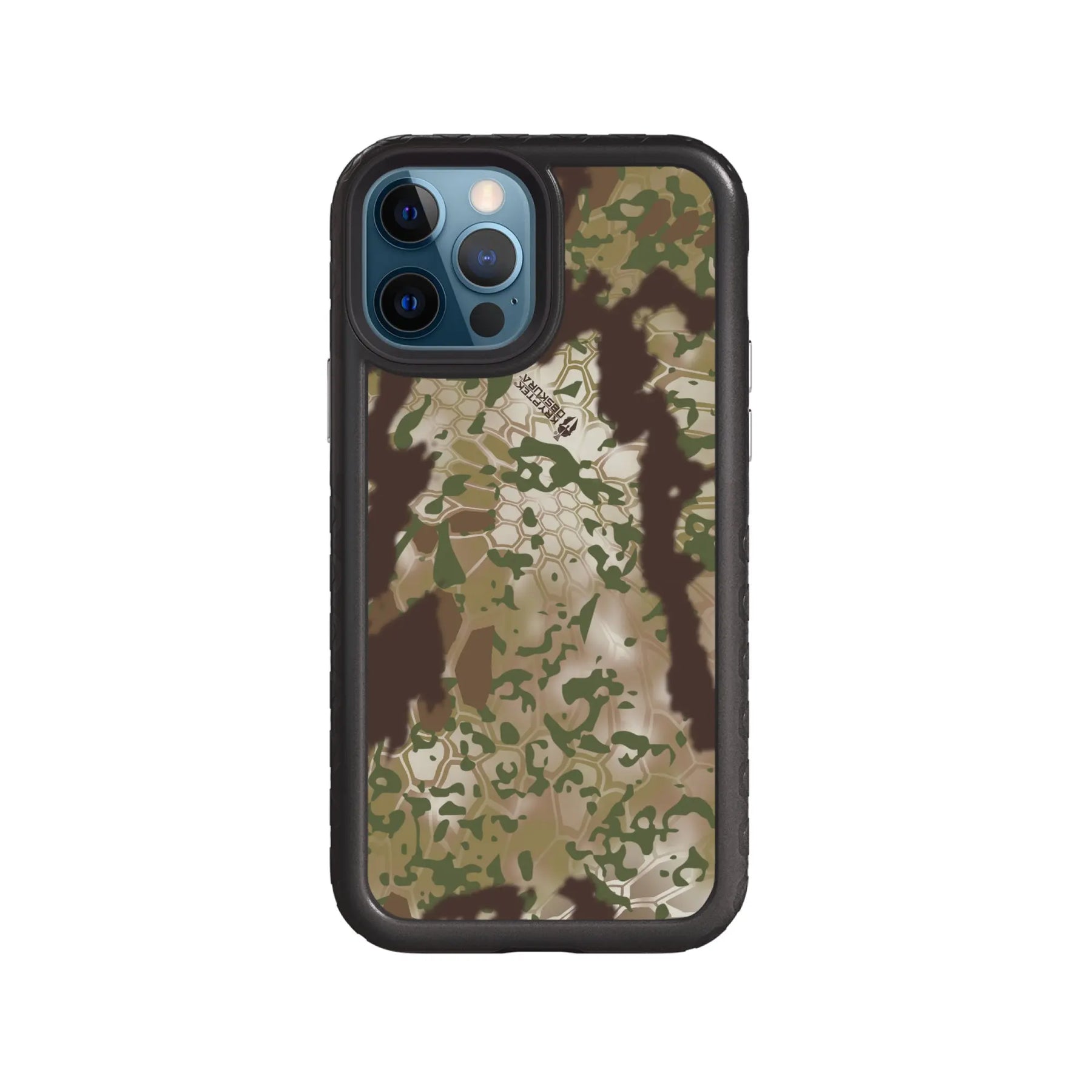 Kryptek Fortitude for Apple iPhone 12 / 12 Pro - Custom Case - OnyxBlackOBSKURATRANSITIONAL - cellhelmet