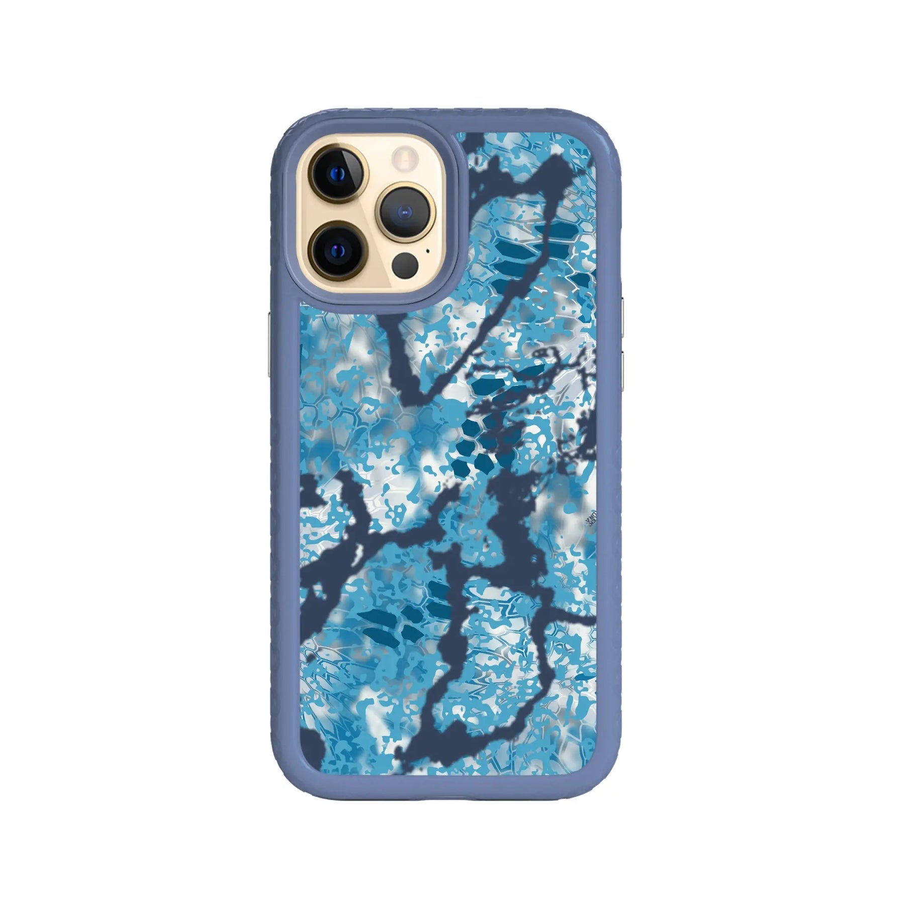 Kryptek Fortitude for Apple iPhone 12 Pro Max - Custom Case - SlateBlueOBSKURALITUS - cellhelmet