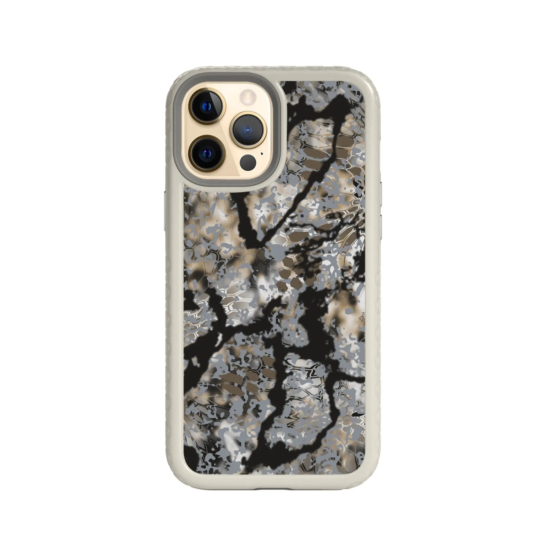 Kryptek Fortitude for Apple iPhone 12 Pro Max - Custom Case - GrayOBSKURASKYFALL - cellhelmet
