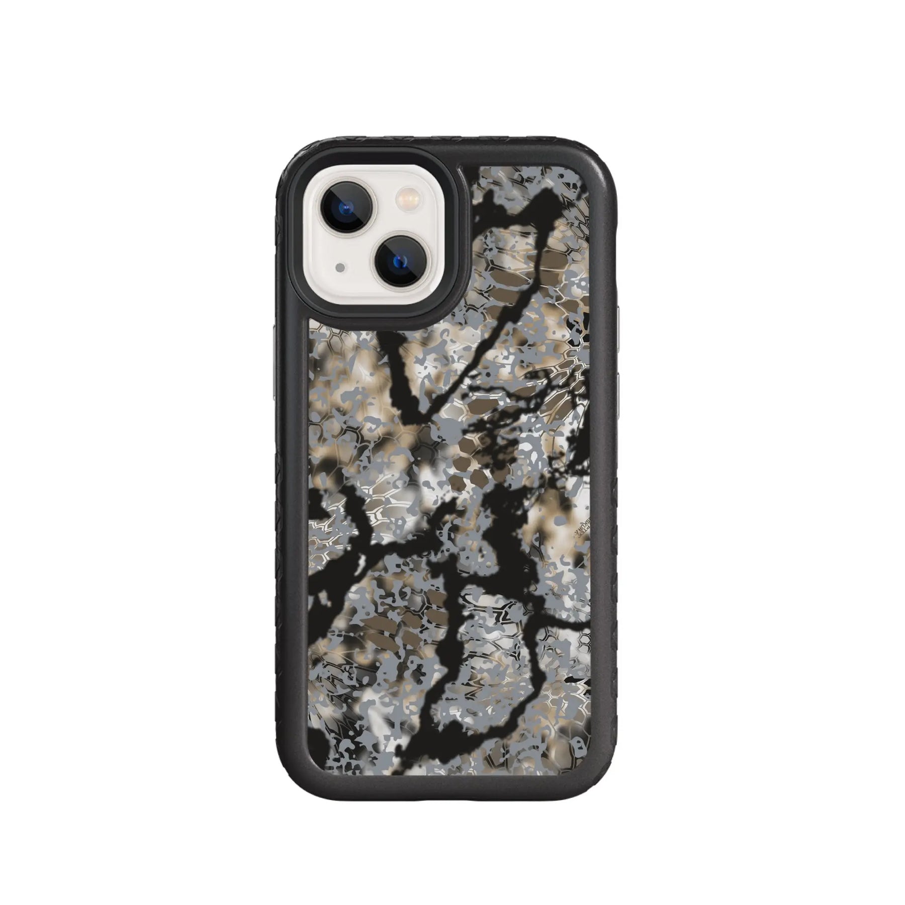 Kryptek Fortitude for Apple iPhone 13 Mini - Custom Case - OnyxBlackOBSKURASKYFALL - cellhelmet