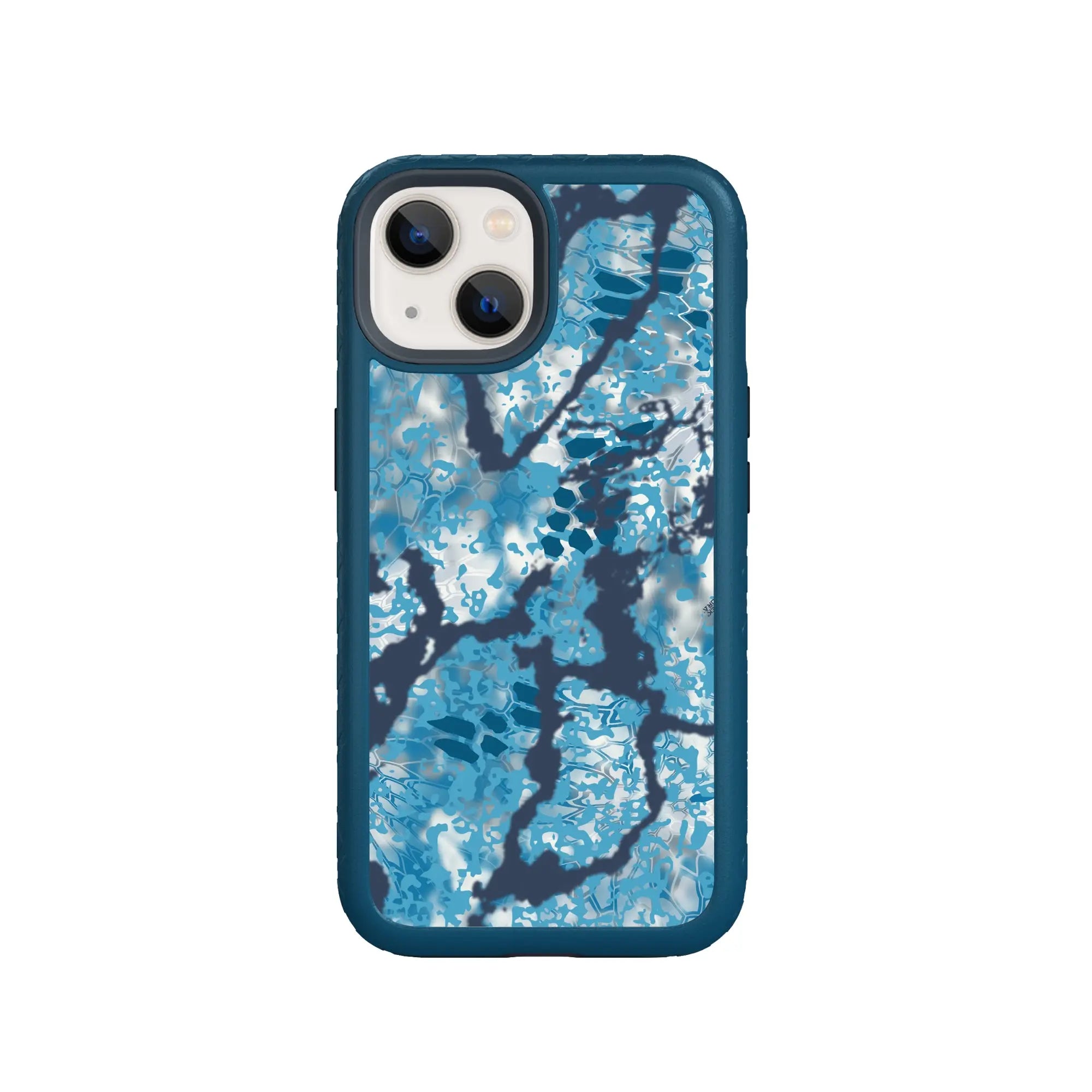 Kryptek Fortitude for Apple iPhone 14 Plus - Custom Case - DeepSeaBlueOBSKURALITUS - cellhelmet
