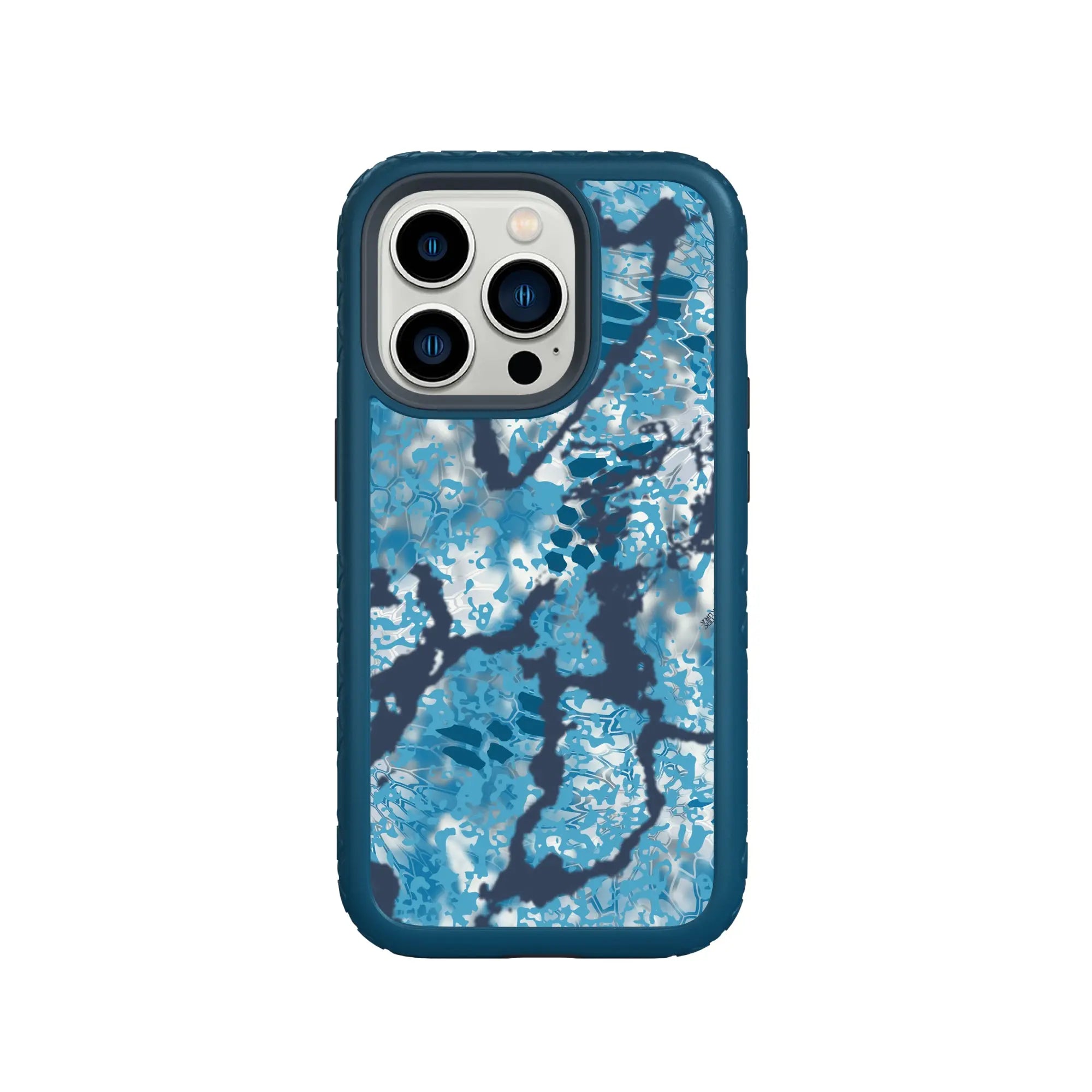 Kryptek Fortitude for Apple iPhone 14 Pro - Custom Case - DeepSeaBlueOBSKURALITUS - cellhelmet