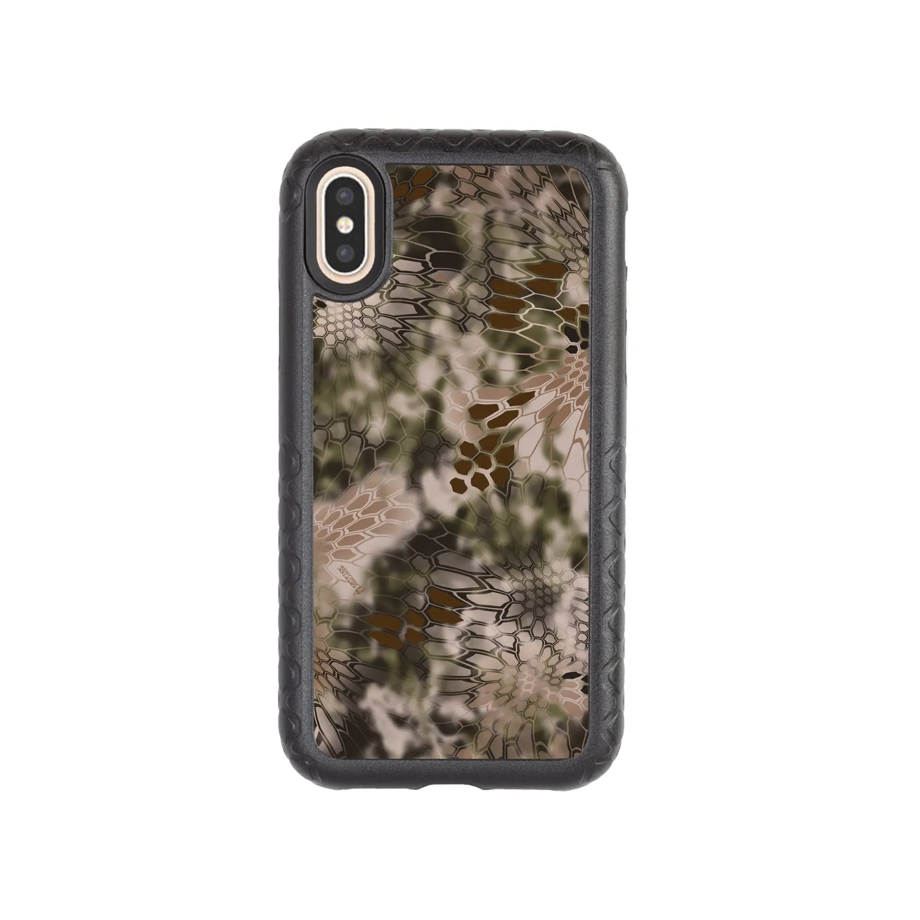 Kryptek Fortitude for Apple iPhone XS / X - Custom Case - OnyxBlackHIGHLANDER - cellhelmet