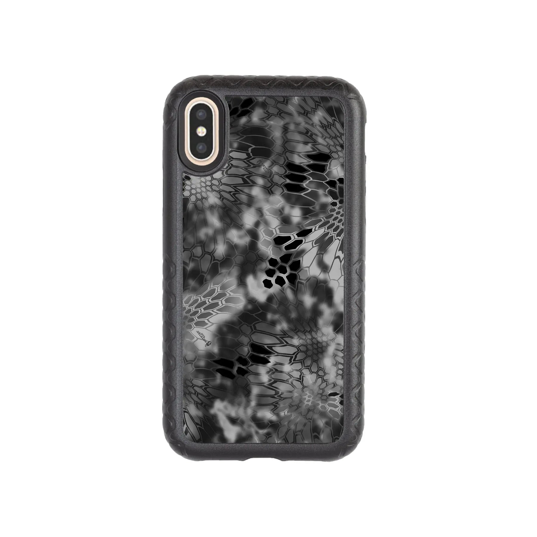 Kryptek Fortitude for Apple iPhone XS / X - Custom Case - OnyxBlackRAID - cellhelmet