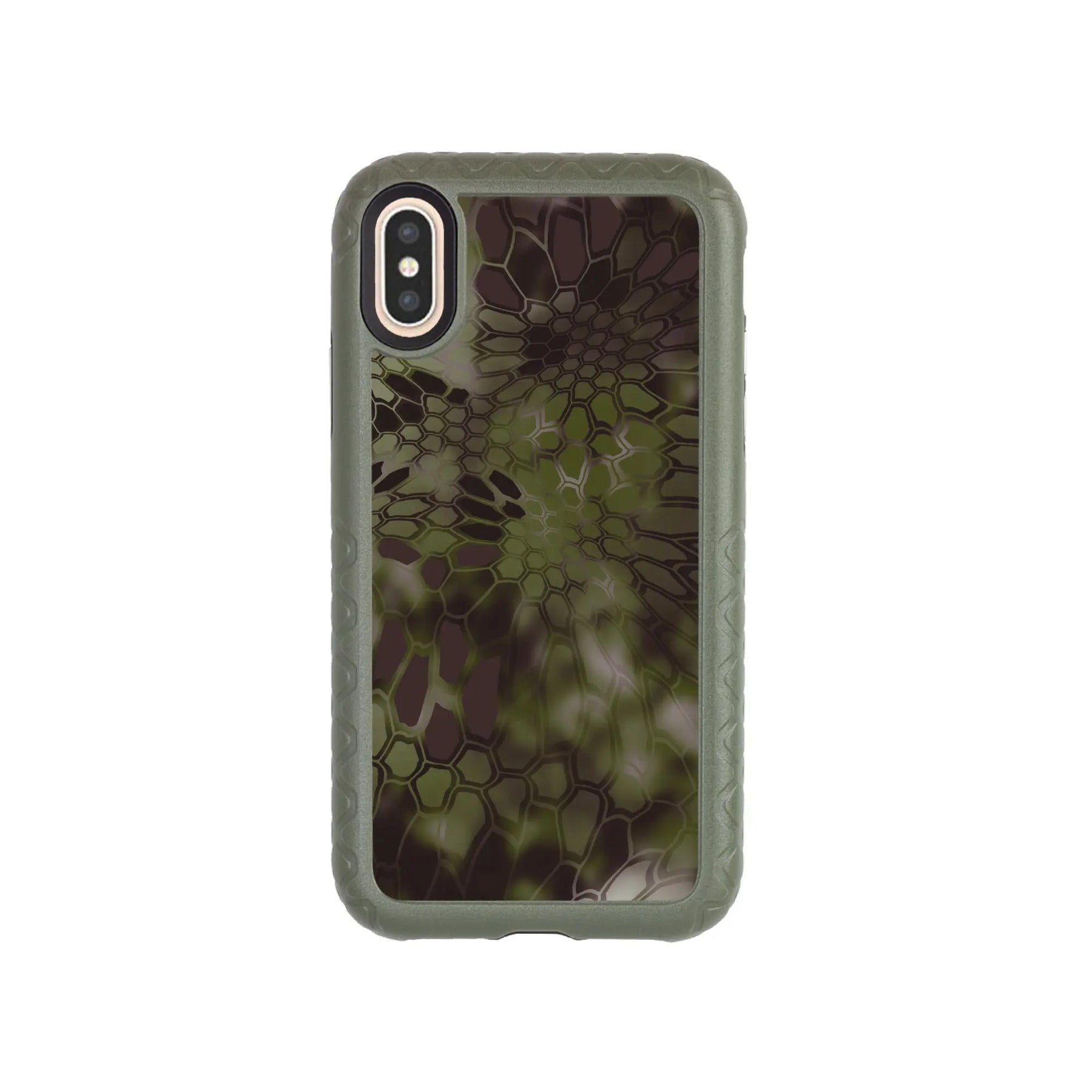 Kryptek Fortitude for Apple iPhone XS / X - Custom Case - OliveDrabGreenALTITUDE - cellhelmet