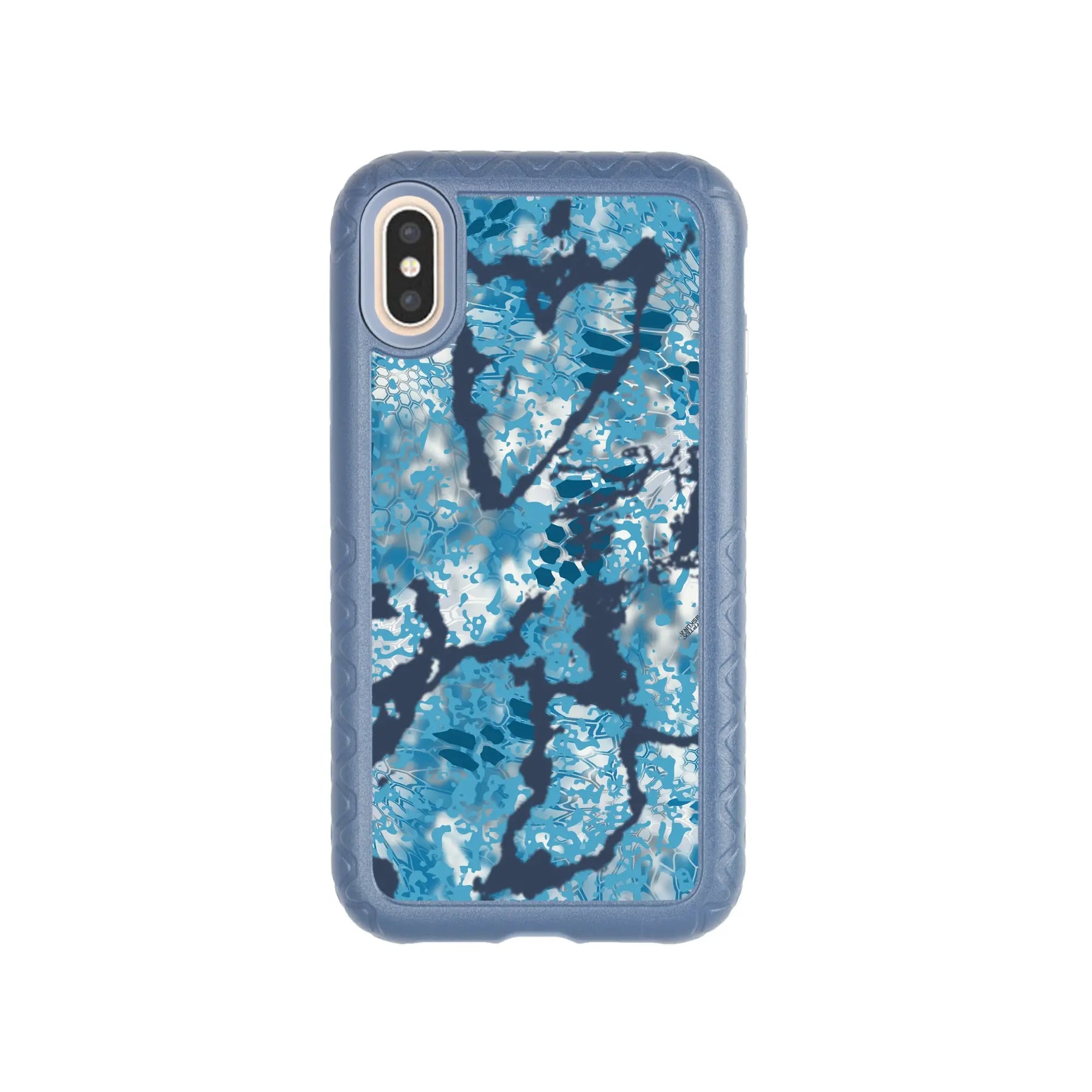 Kryptek Fortitude for Apple iPhone XS / X - Custom Case - SlateBlueOBSKURALITUS - cellhelmet
