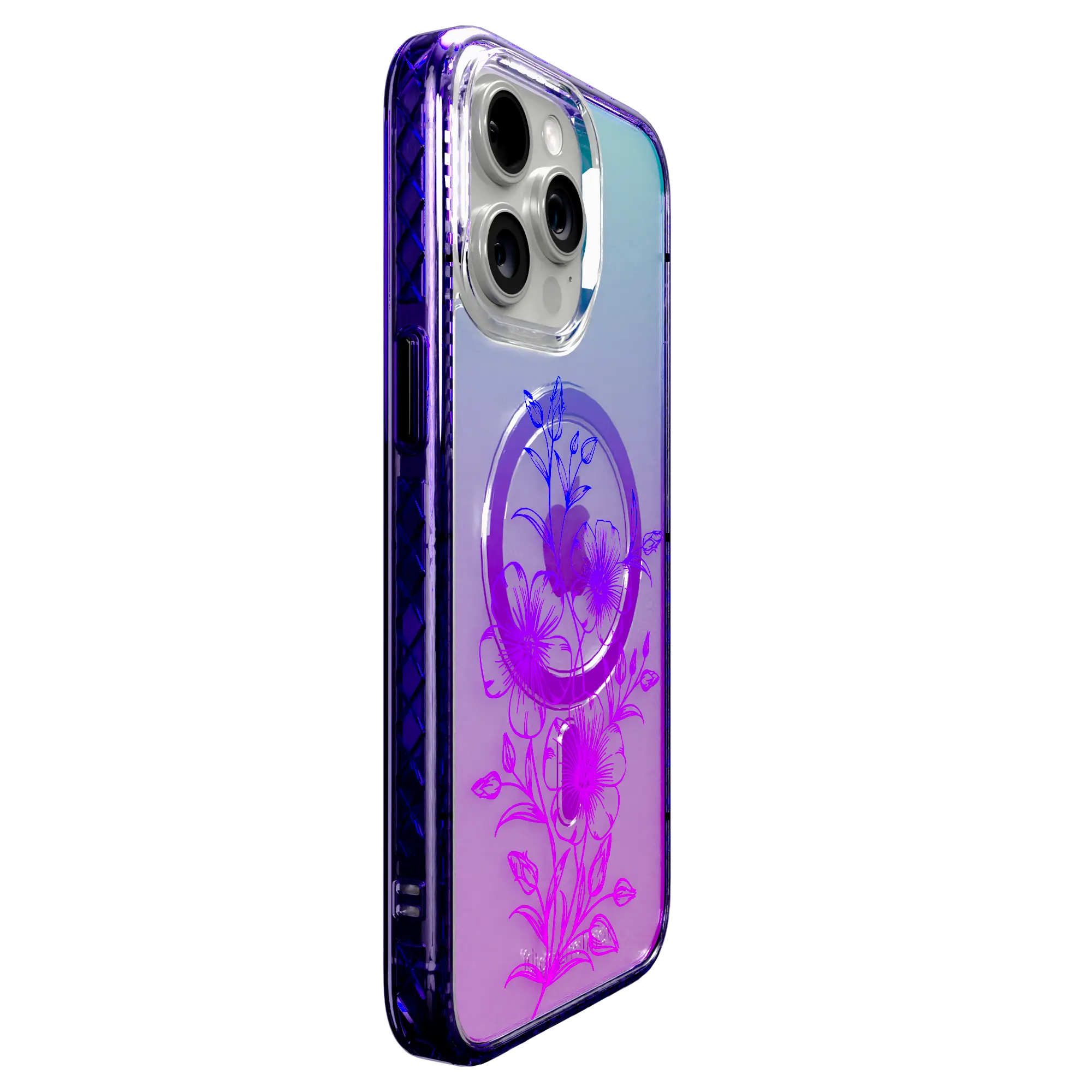 Lilac Haze | Protective MagSafe Case | Ombre Bouquet Collection for Apple iPhone 15 Series cellhelmet cellhelmet