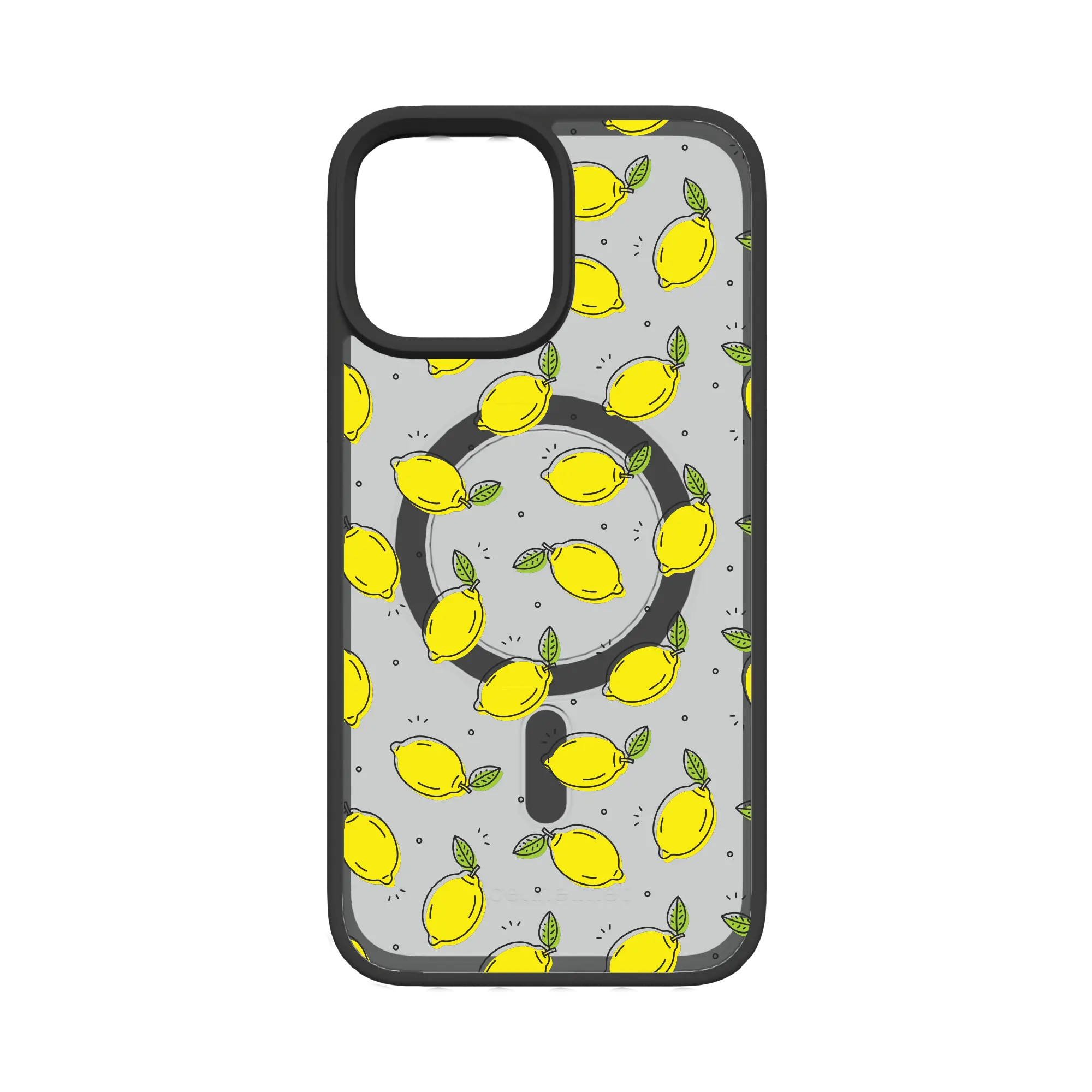 Apple-iPhone-13-Pro-Max-Crystal-Clear Lotsa Lemons | Custom MagSafe Yellow Lemon Case for Apple iPhone 13 Series cellhelmet cellhelmet