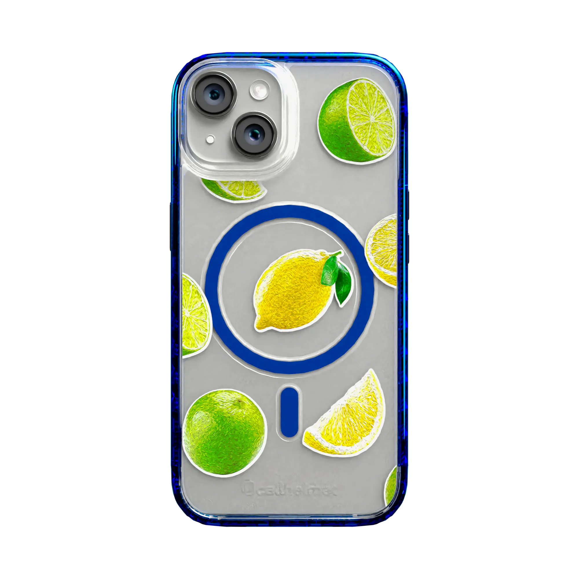 Apple-iPhone-15-Bermuda-Blue Luscious Lime | Protective MagSafe Case | Fruits Collection for Apple iPhone 15 Series cellhelmet cellhelmet