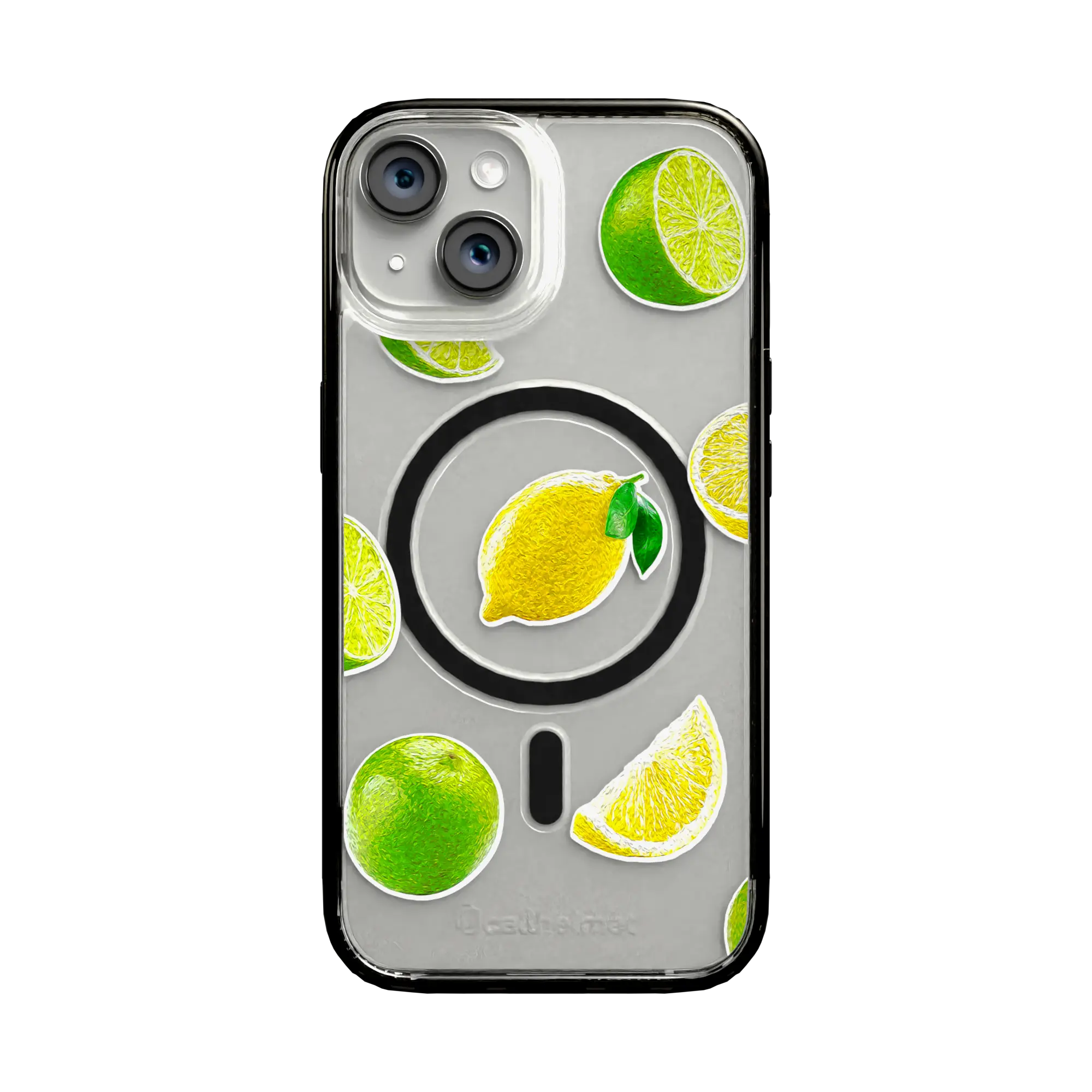 Apple-iPhone-15-Onyx-Black Luscious Lime | Protective MagSafe Case | Fruits Collection for Apple iPhone 15 Series cellhelmet cellhelmet