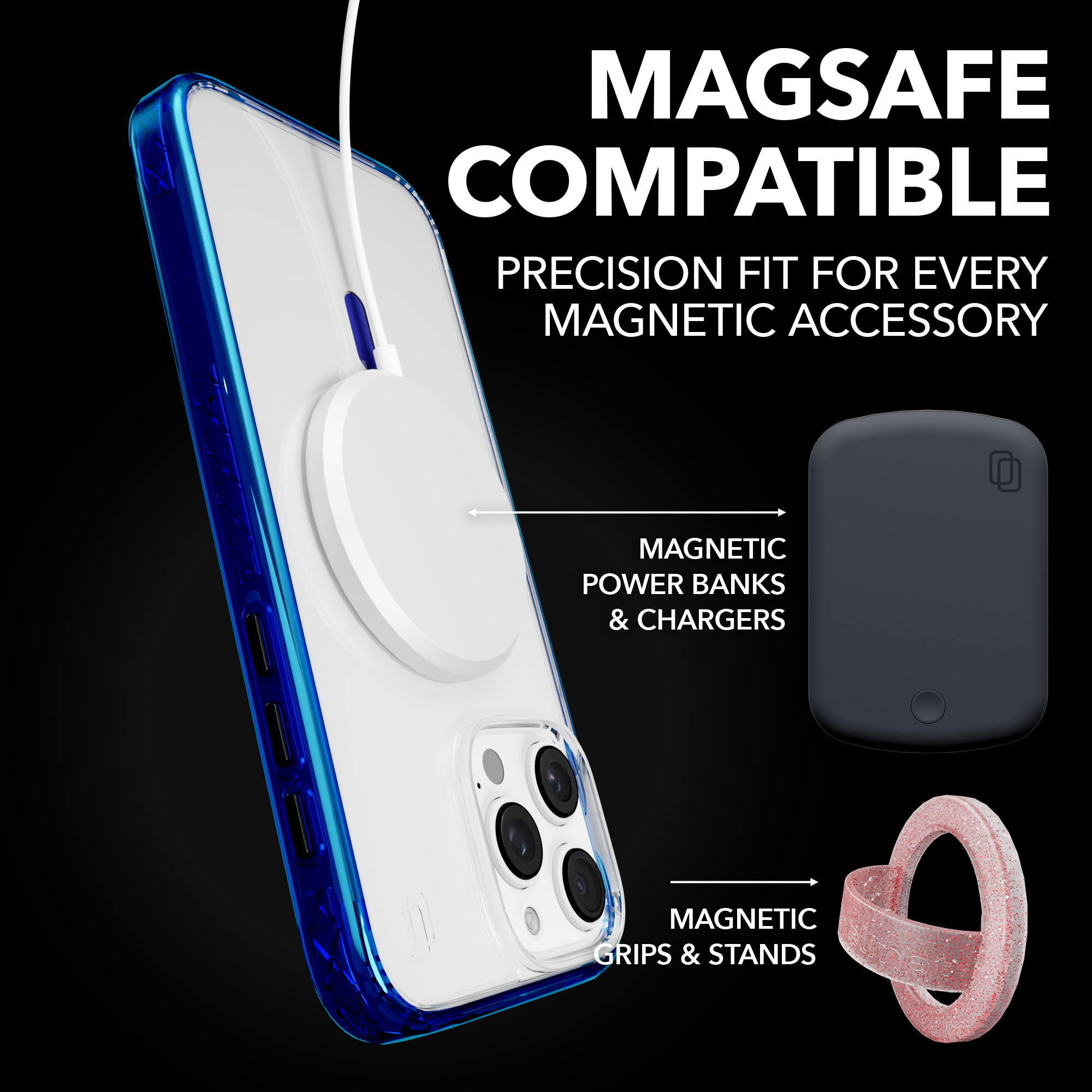 MagSafe® Case for Apple iPhone 16 Plus | Bermuda Blue | Magnitude Series