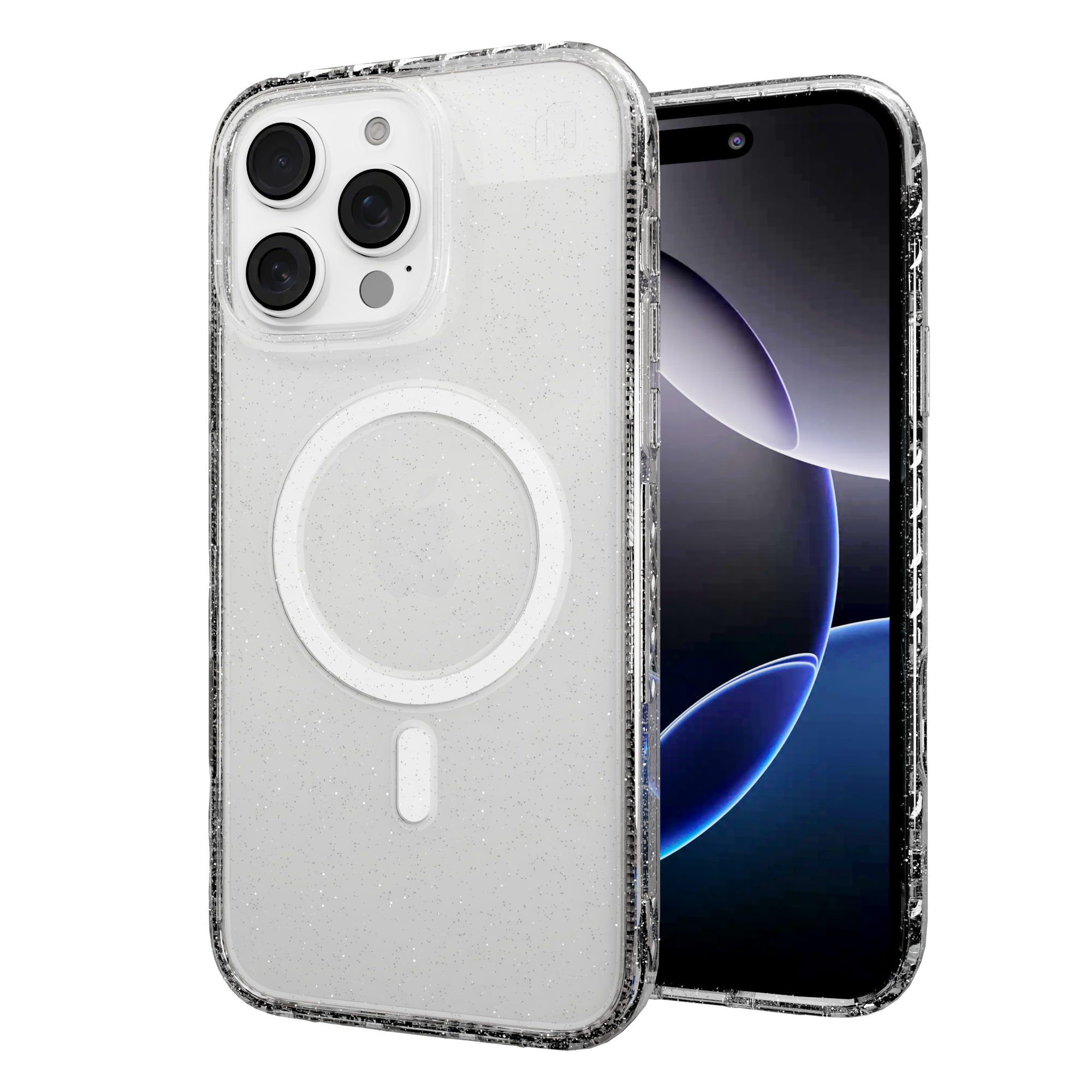MagSafe® Glitter Case for Apple iPhone 16 Pro Max | Crystal Clear Sparkle | Magnitude Series