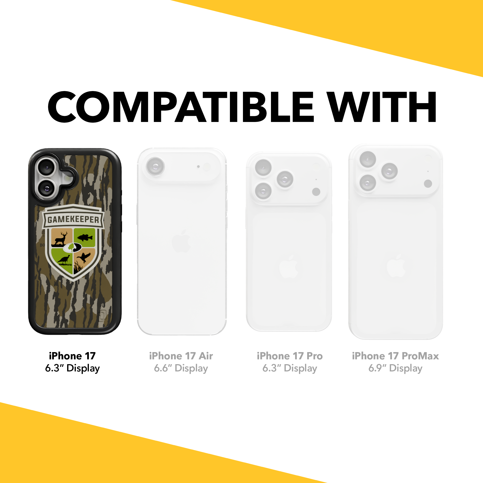 Mossy Oak Collection - Game Keeper for Apple iPhone 17 - Black Game Keeper / iPhone 17 / Black