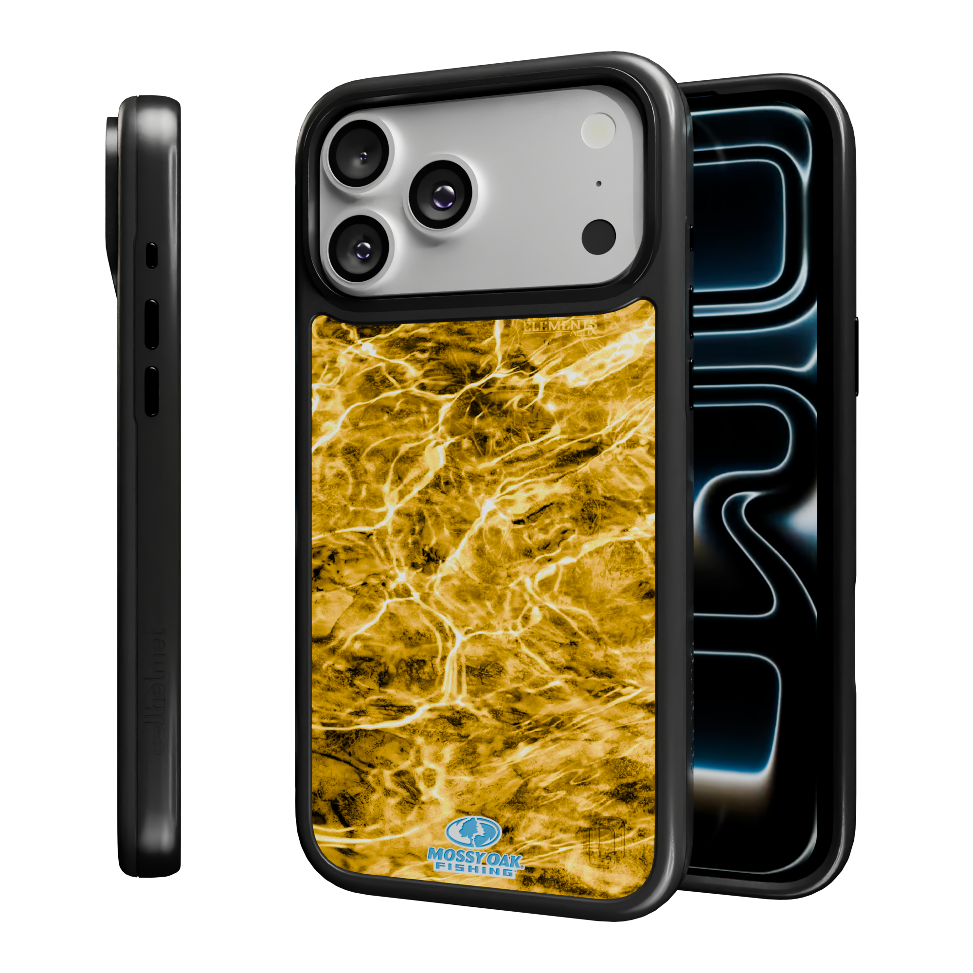 Mossy Oak Collection - Agua Yellowfin for Apple iPhone 17 Pro Max - Black Agua Yellowfin / iPhone 17 Pro Max / Black