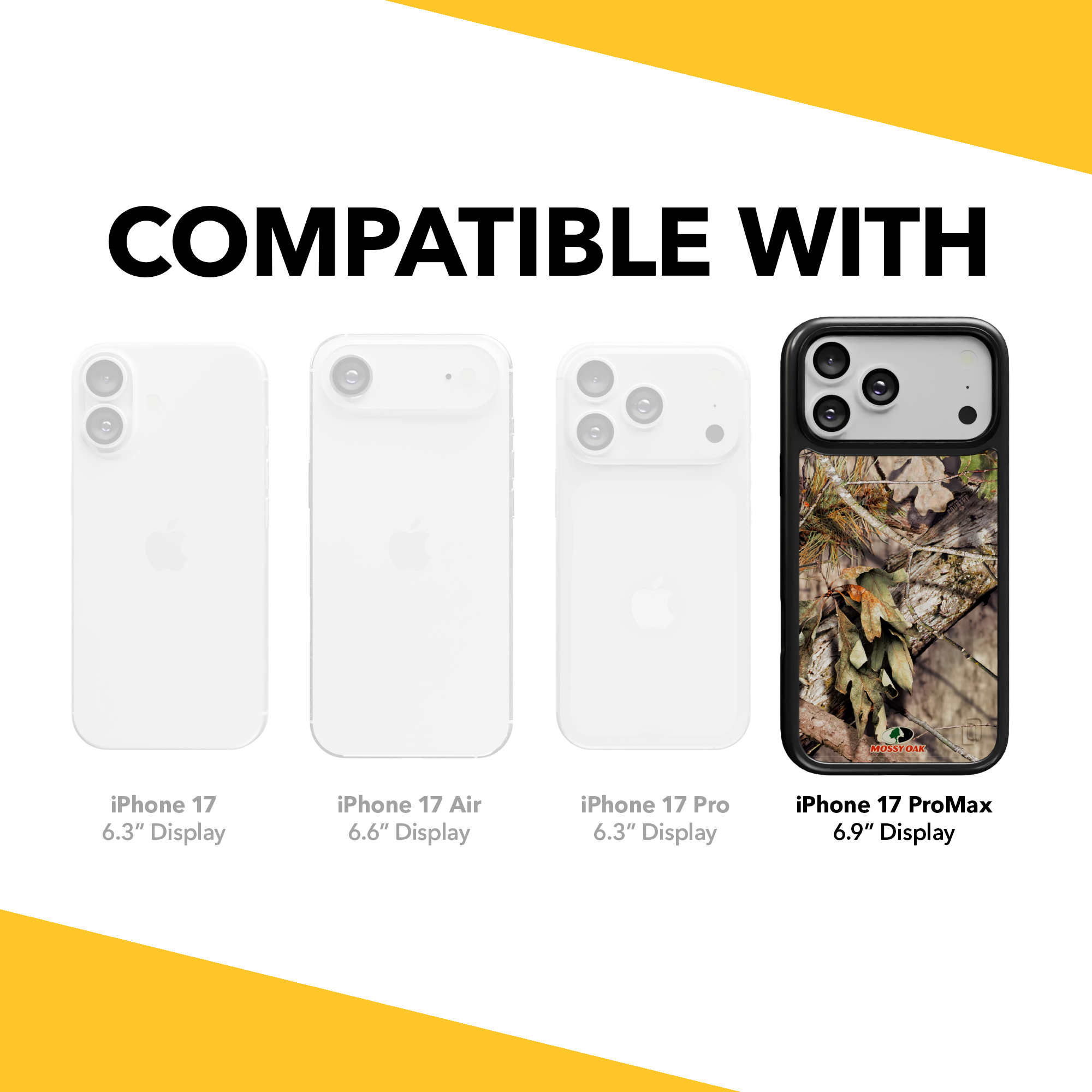 Mossy Oak Collection - Breakup Country for Apple iPhone 17 Pro Max - Black Breakup Country / iPhone 17 Pro Max / Black