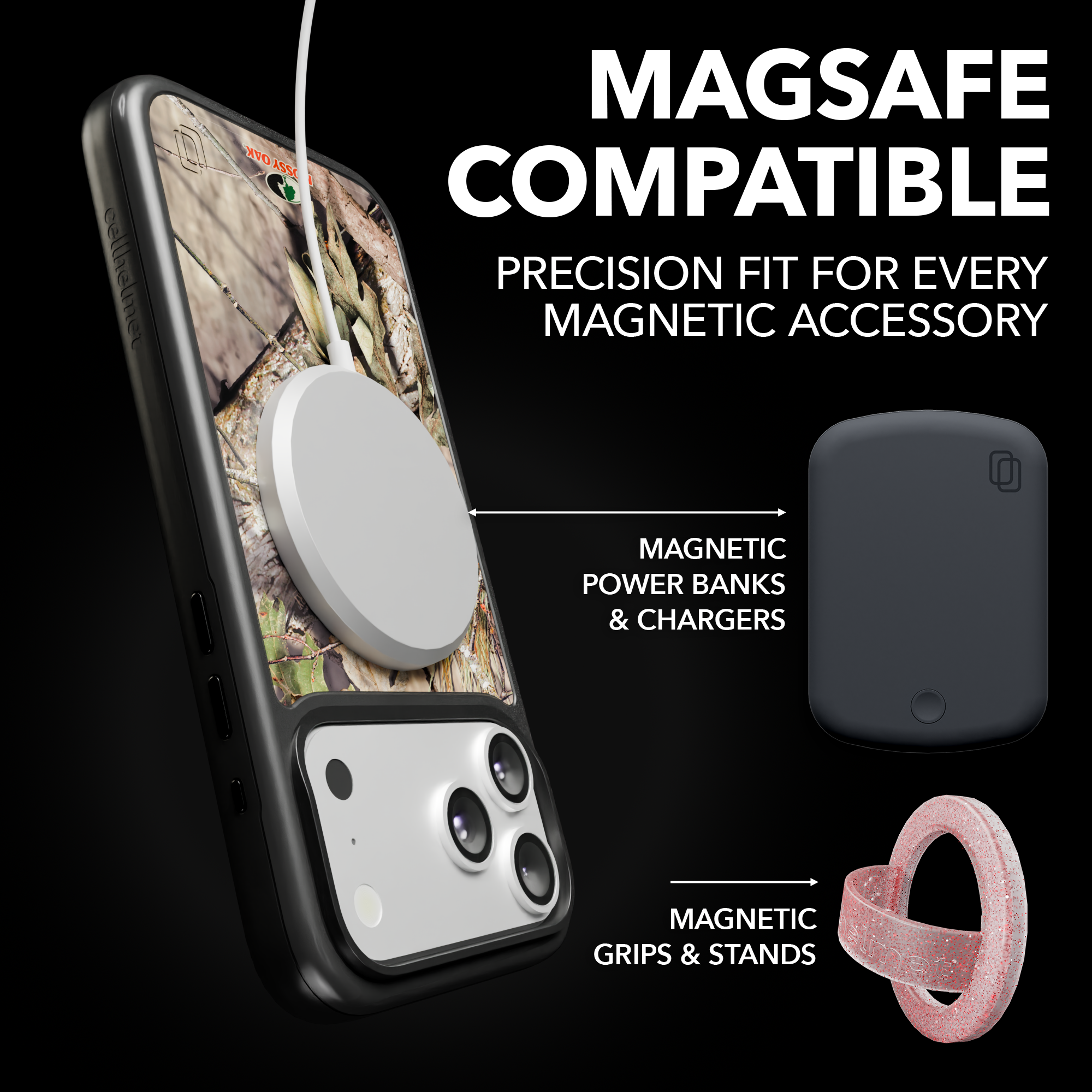 Shock-Absorbent MagSafe® Case for Apple iPhone 17 in Mossy Oak Breakup Country Camo | Fortitude Series