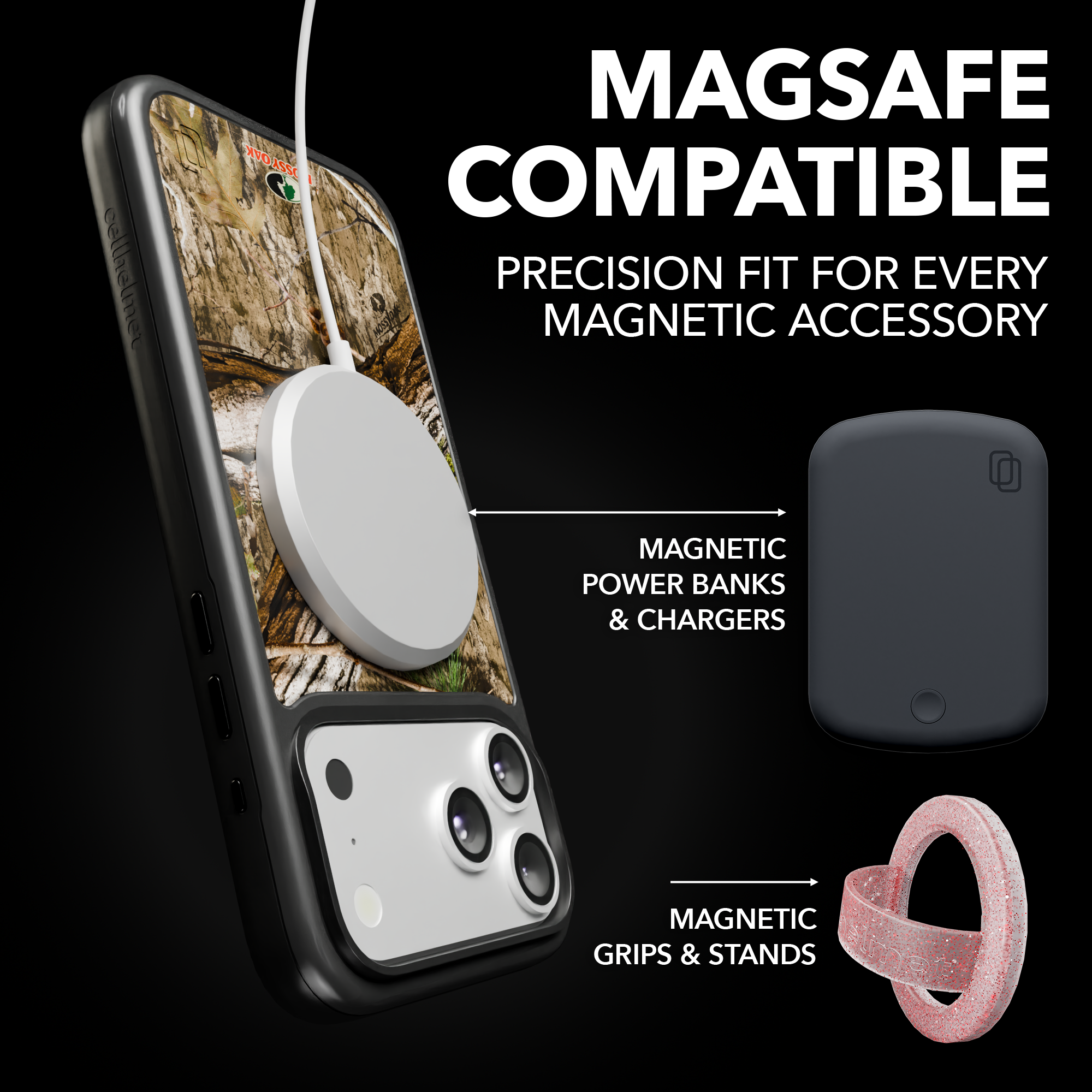 Shock-Absorbent MagSafe® Case for Apple iPhone 17 in Mossy Oak Country DNA Camo | Fortitude Series