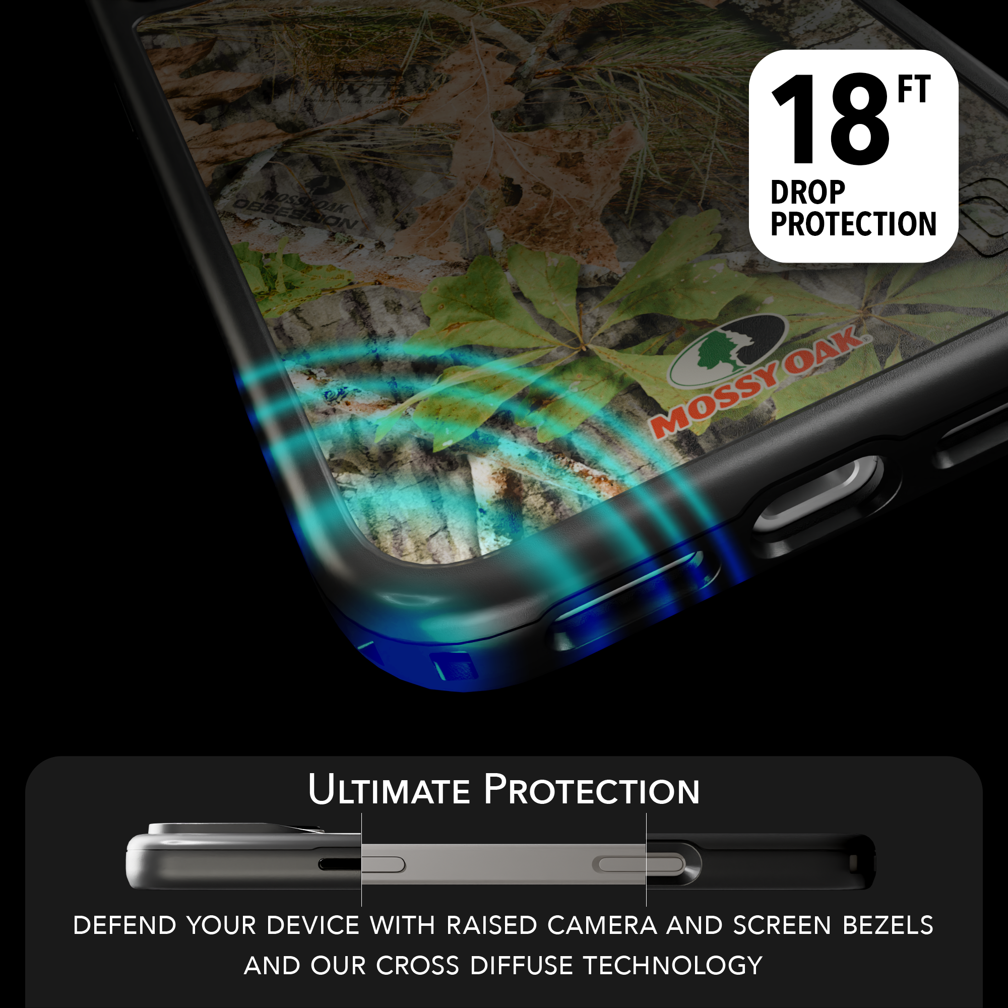 Mossy Oak Collection - Obsession for Apple iPhone 17 Pro Max - Black Obsession / iPhone 17 Pro Max / Black