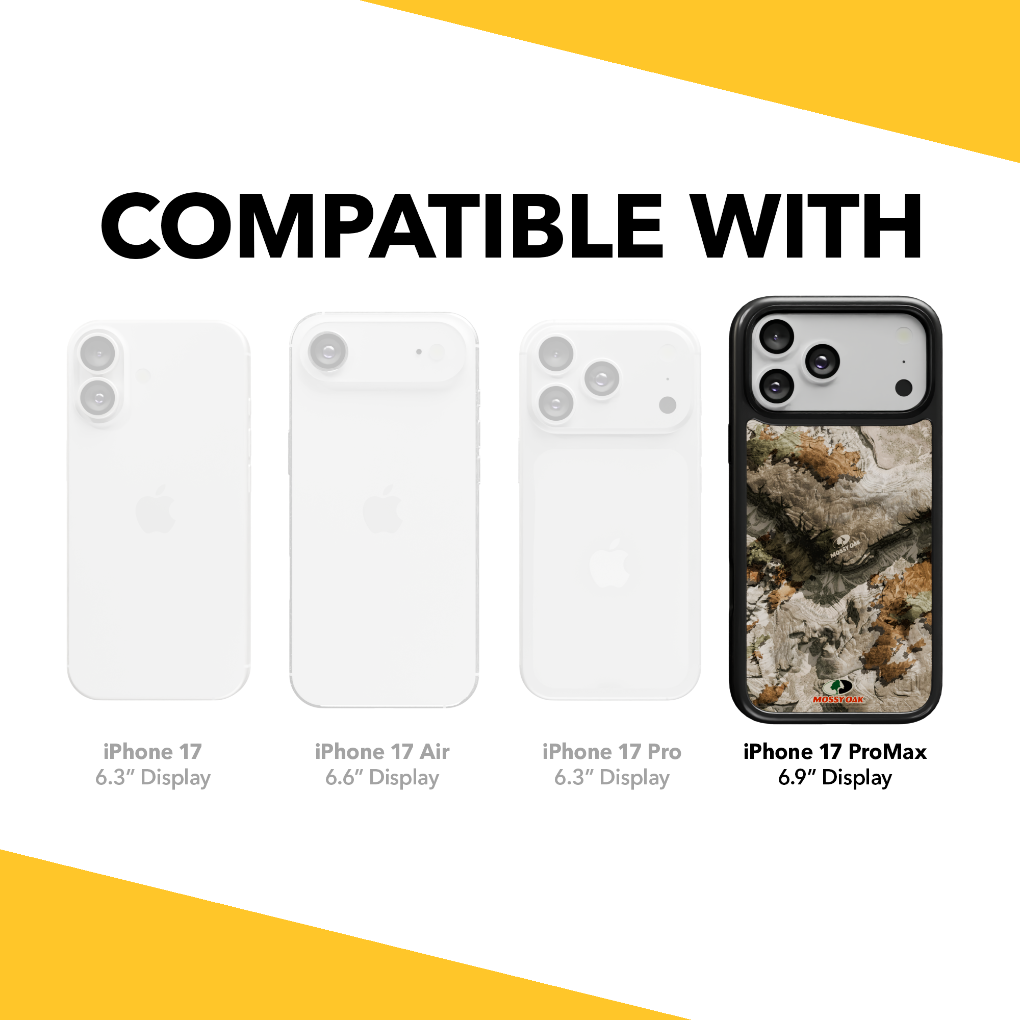 Mossy Oak Collection - Terra Gila for Apple iPhone 17 Pro Max - Black Terra Gila / iPhone 17 Pro Max / Black