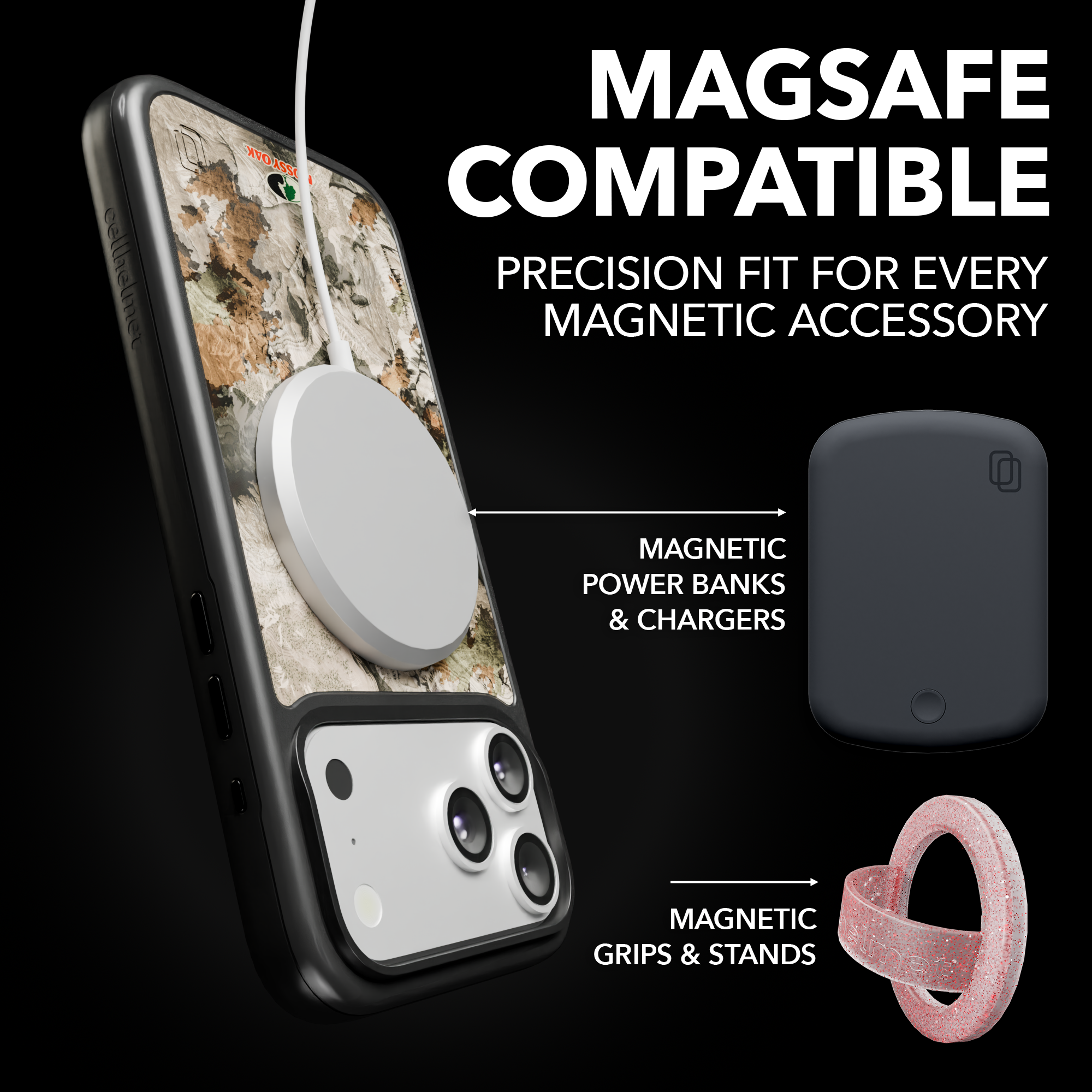 Shock-Absorbent MagSafe® Case for Apple iPhone Air in Mossy Oak Terra Gila Camo | Fortitude Series