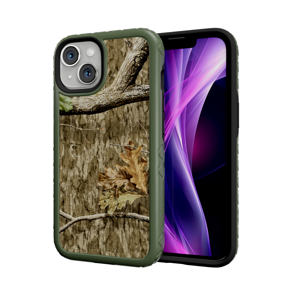 Mossy Oak Fortitude for Apple iPhone 14 - Country Roots Olive Drab Green