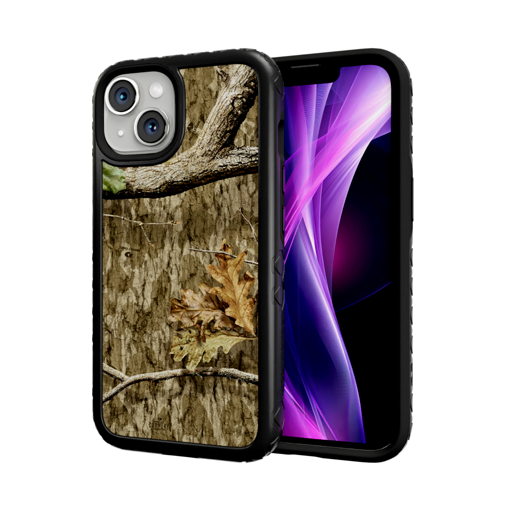 Mossy Oak Fortitude for Apple iPhone 14 - Country Roots Onyx Black