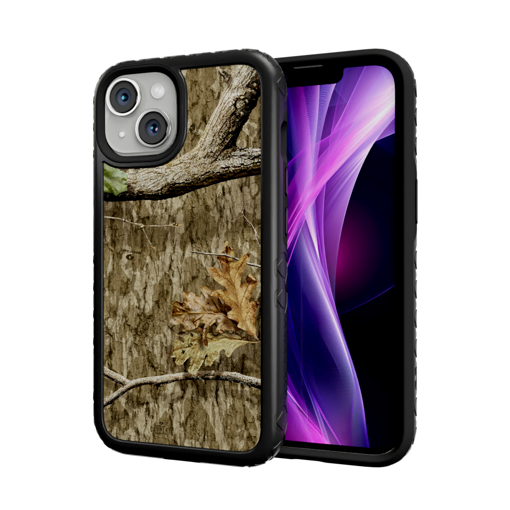 Mossy Oak Fortitude for Apple iPhone 14 - Country Roots Onyx Black