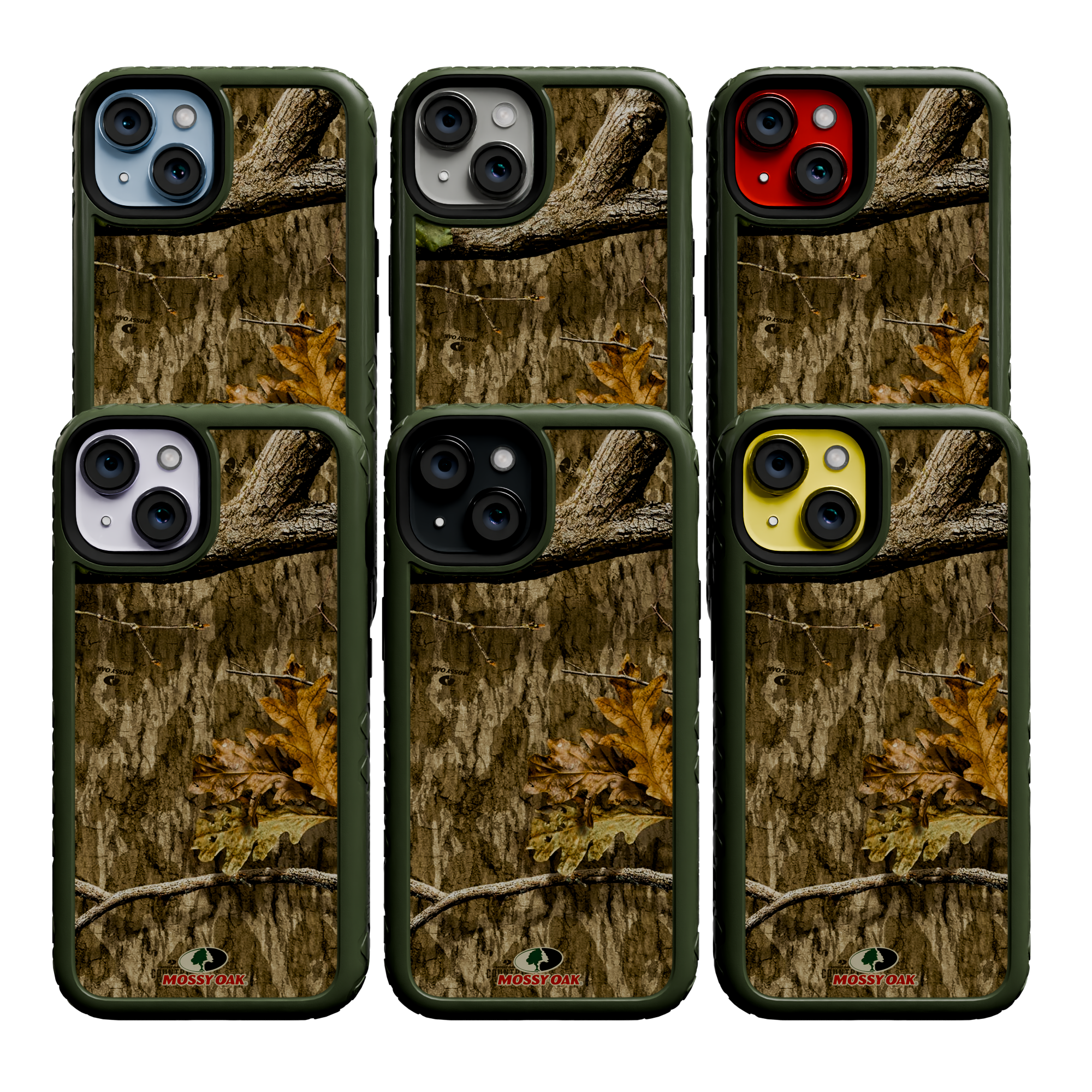 Shock-Absorbent MagSafe® Case for Apple iPhone 14 | Mossy Oak Country Roots Camo