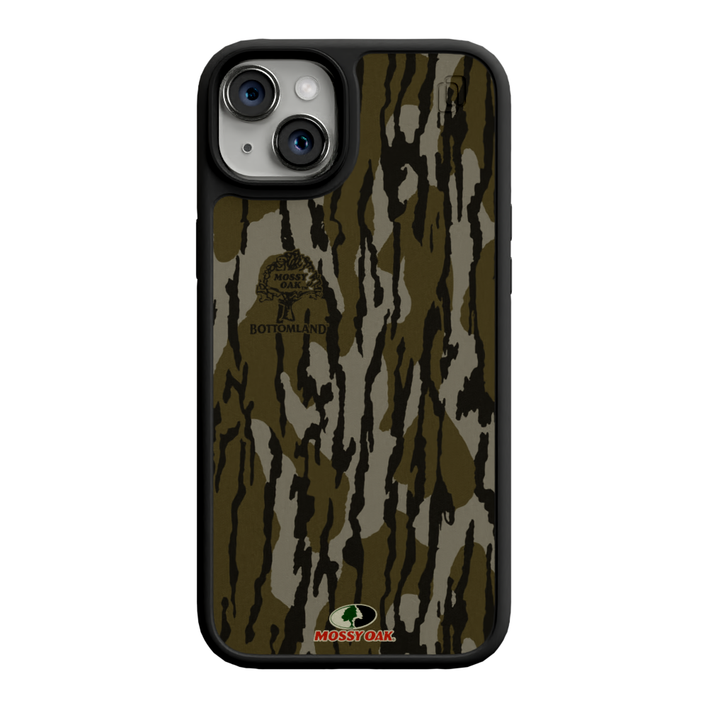 Mossy Oak Fortitude Case for Apple iPhone 14 Plus - Bottomland Orig Onyx Black