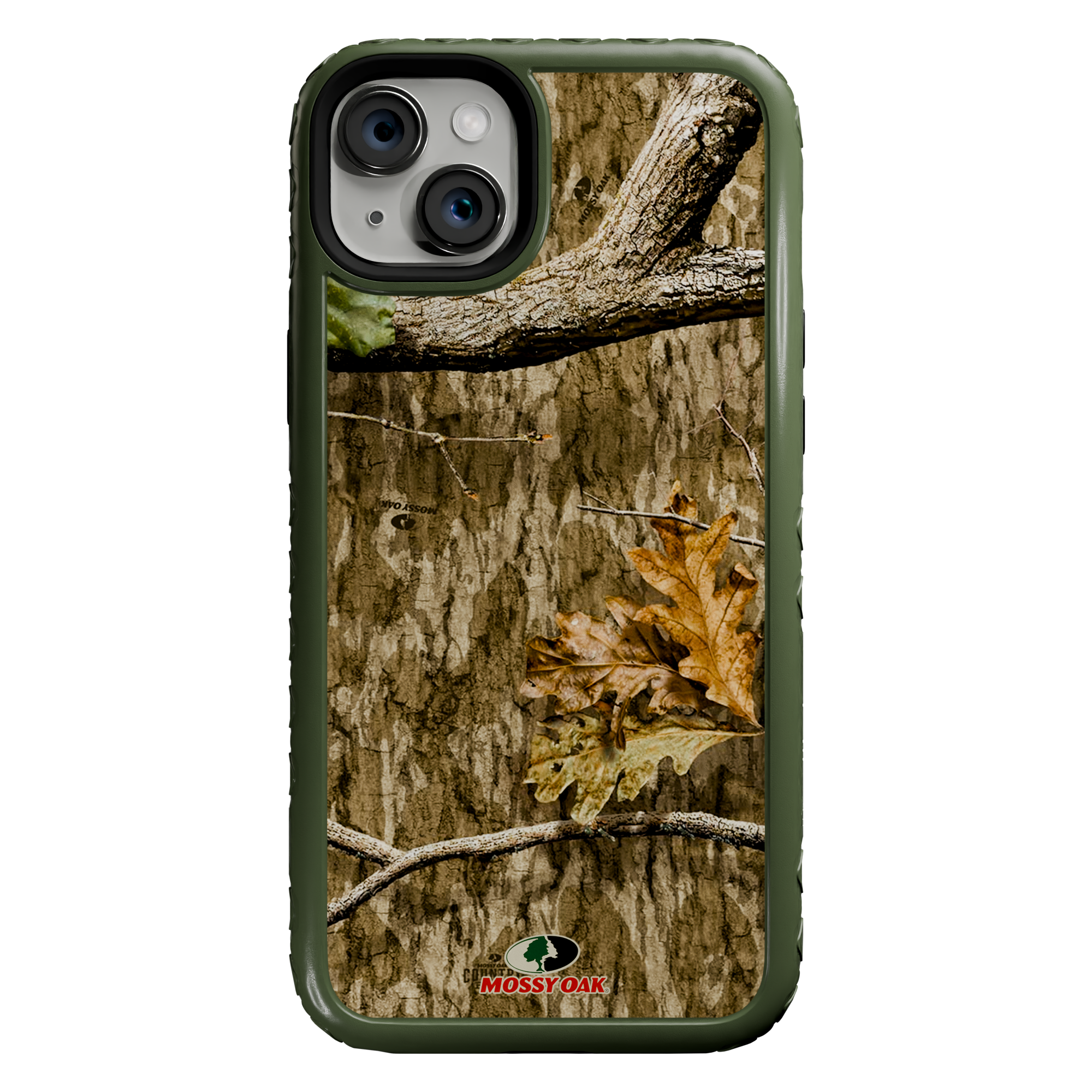 Shock-Absorbent MagSafe® Case for Apple iPhone 14 Plus | Mossy Oak Country Roots Camo