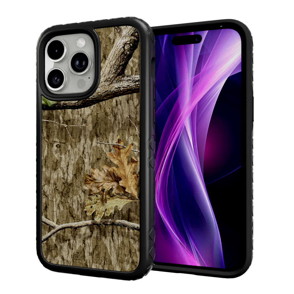 Mossy Oak Fortitude for Apple iPhone 14 Pro Max - Country Roots Onyx Black