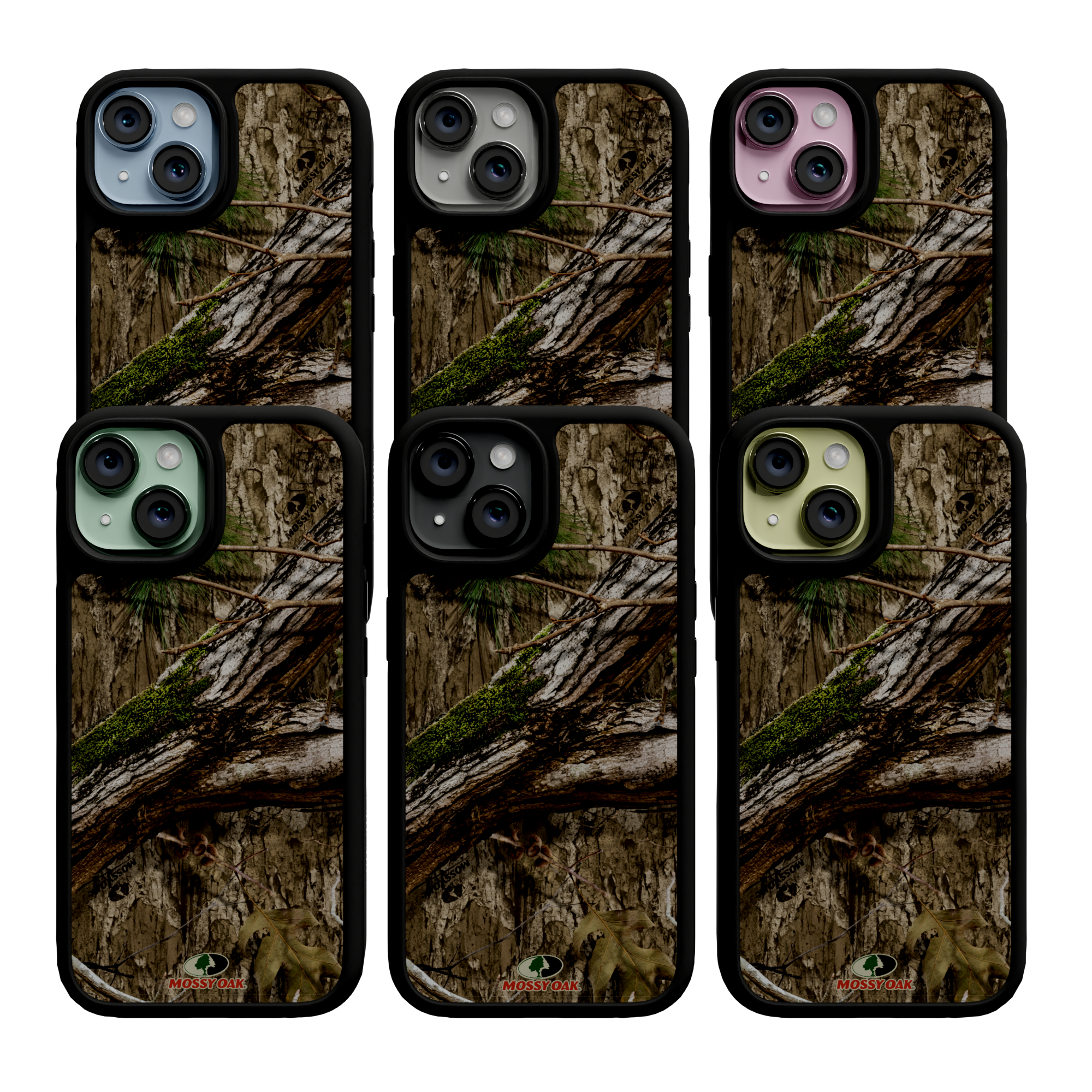 Mossy Oak Fortitude Series for Apple iPhone 15 - Country DNA Onyx Black