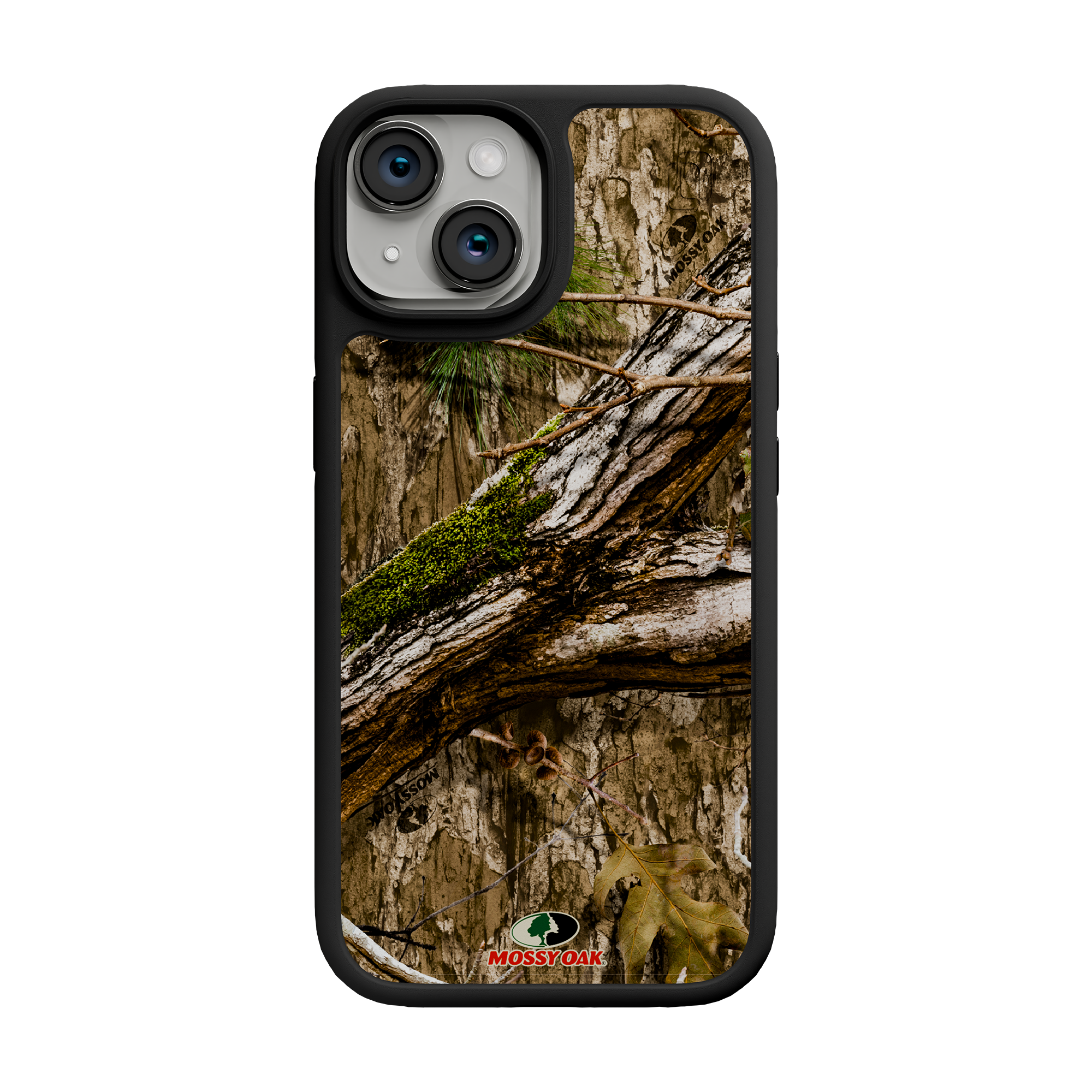 Shock-Absorbent MagSafe® Case for Apple iPhone 15 | Mossy Oak Country DNA Camo Onyx Black
