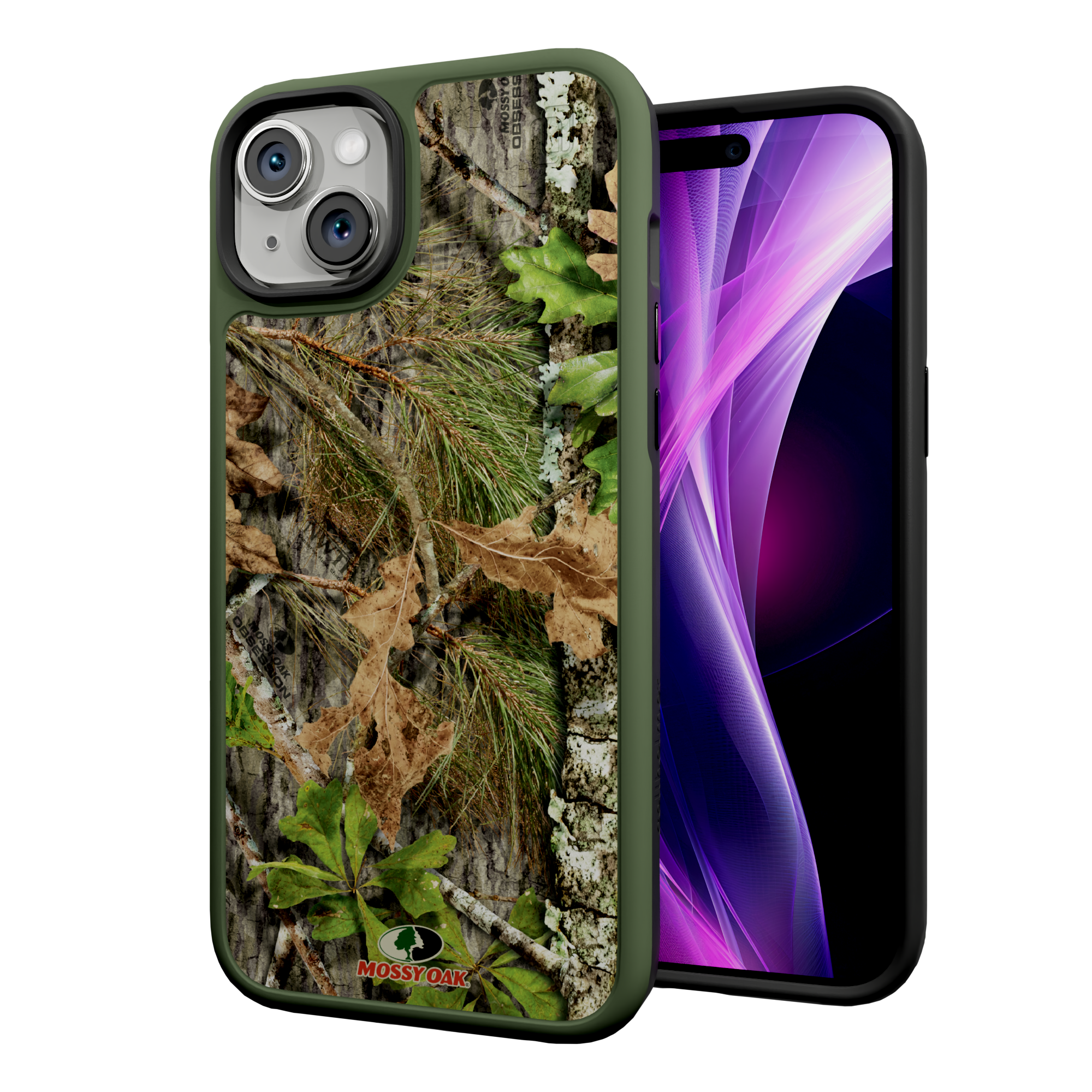 Mossy Oak Fortitude Series for Apple iPhone 15 Plus - Obsession Olive Green