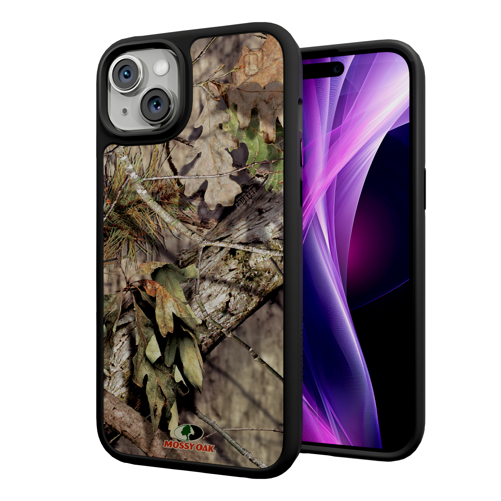 Mossy Oak Fortitude Series for Apple iPhone 15 Plus - Breakup Country Onyx Black