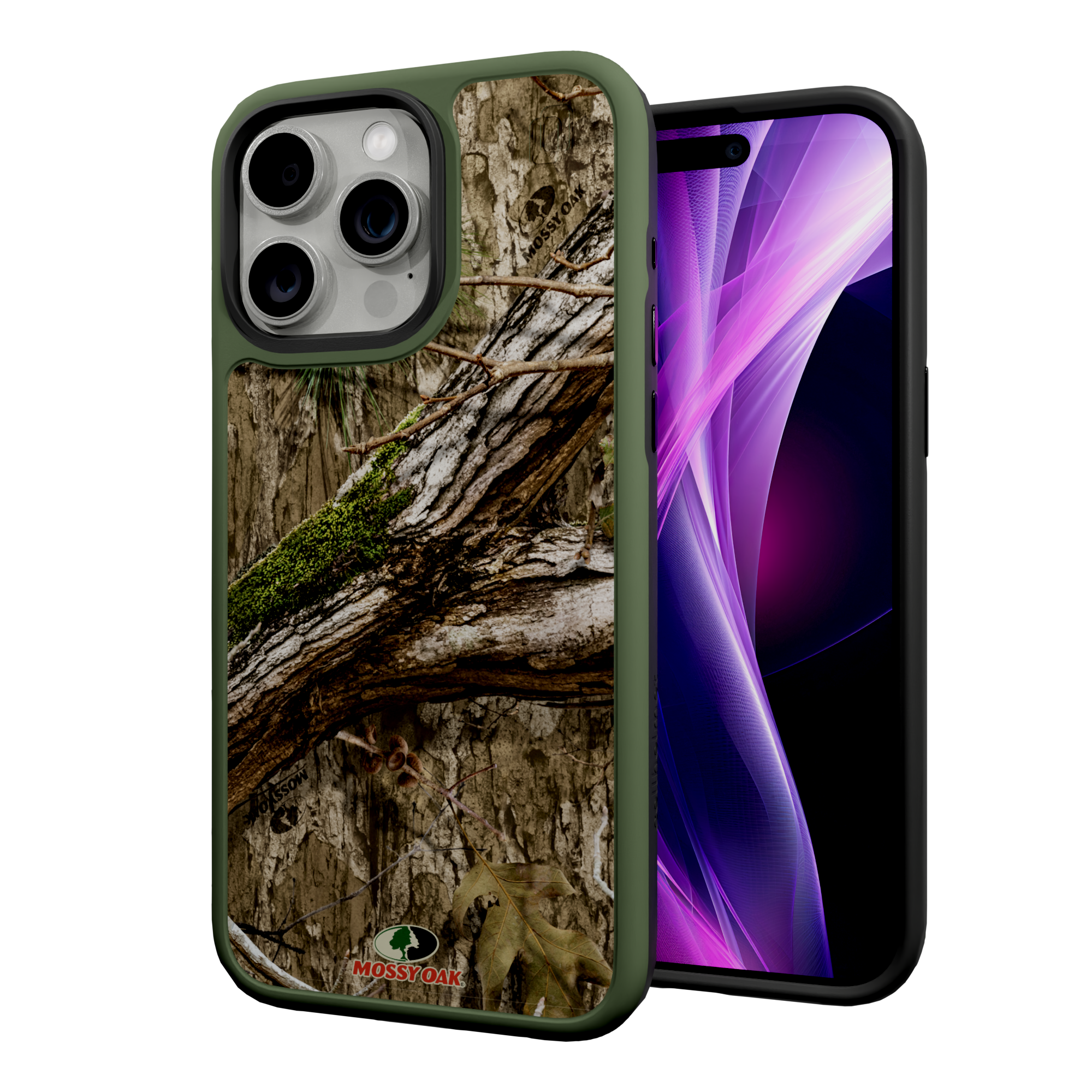 Mossy Oak Fortitude Series for Apple iPhone 15 Pro Max - Country DNA Olive Green