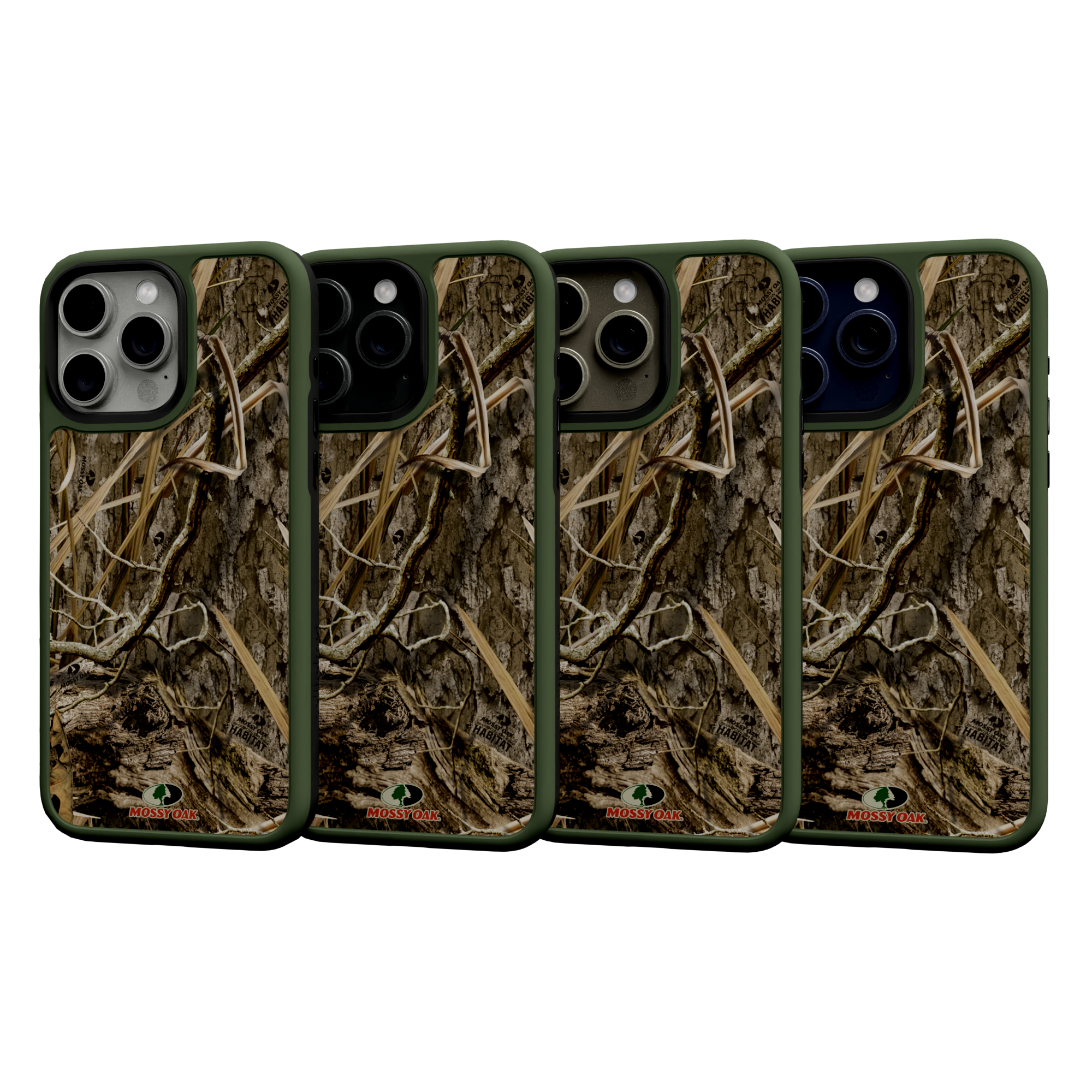 Mossy Oak Fortitude Series for Apple iPhone 15 Pro Max - Shadow Grass Olive Green