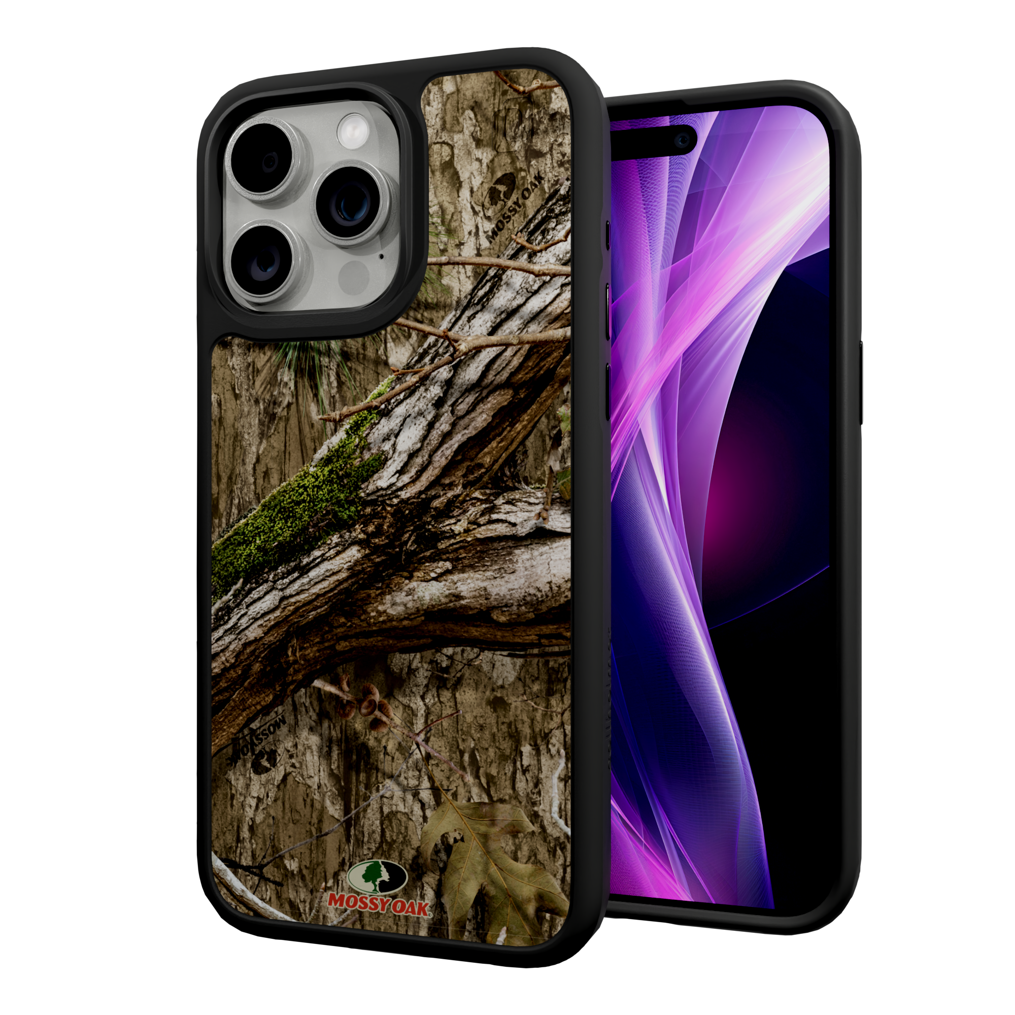 Mossy Oak Fortitude Series for Apple iPhone 15 Pro Max - Country DNA Onyx Black