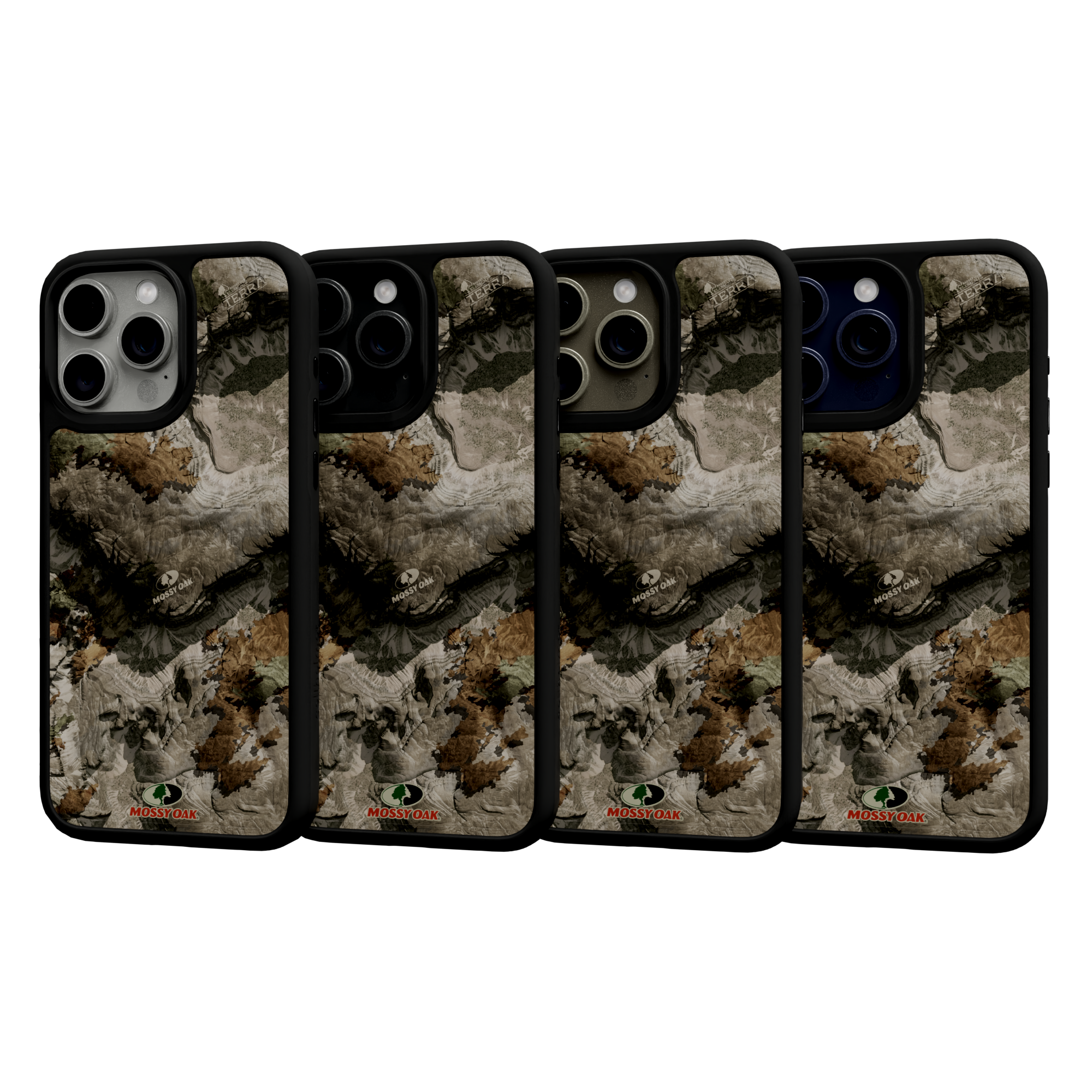 Mossy Oak Fortitude Series for Apple iPhone 15 Pro Max - Terra Gila Onyx Black