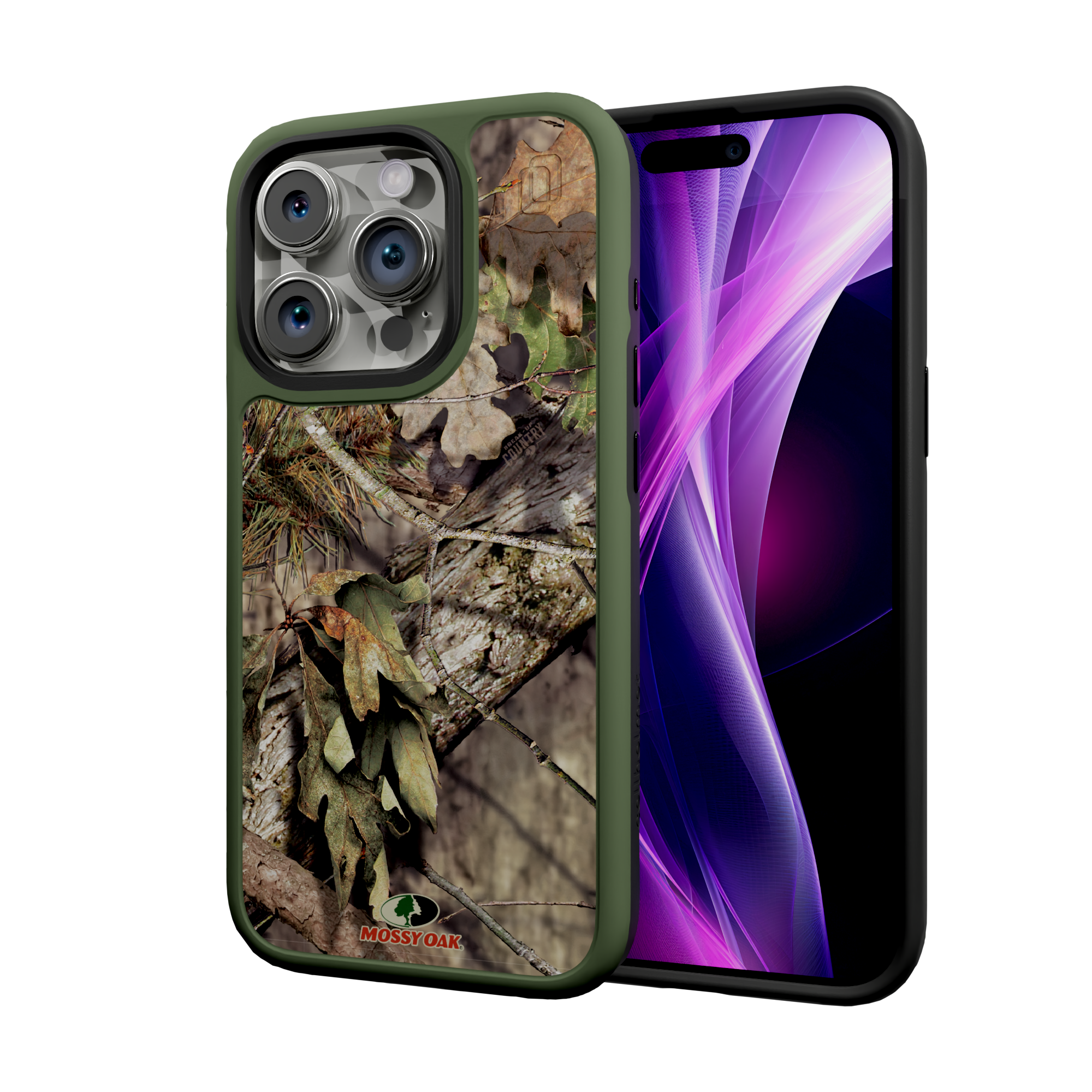 Mossy Oak Fortitude Series for Apple iPhone 15 Pro - Breakup Country Olive Green